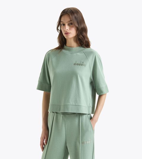 T-Shirt - Damen L. T-SHIRT SS ATHL. LOGO EISBERG GRUEN - Diadora