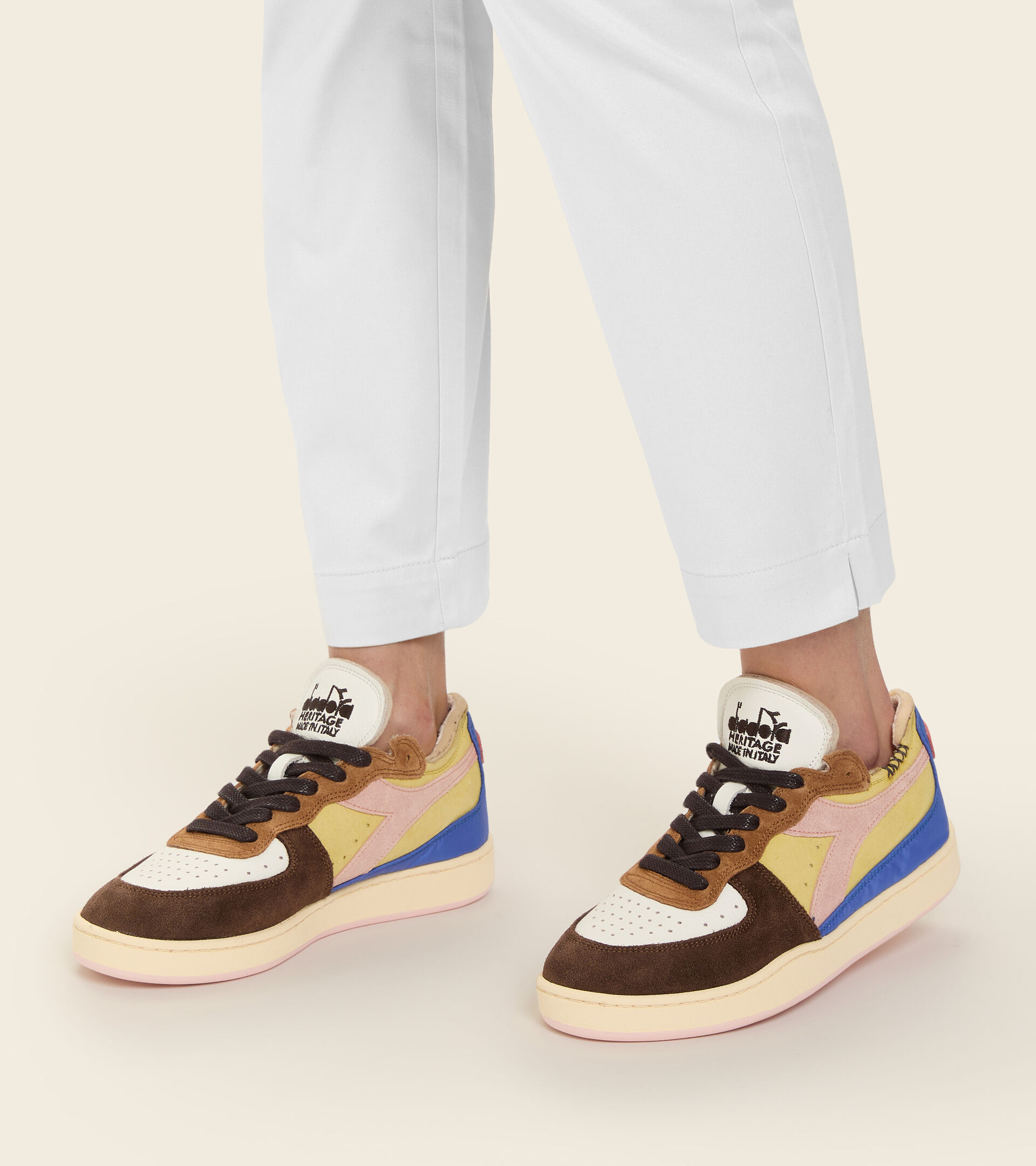 Diadora men's MI BASKET ROW CUT CHOCO BREAKFAST