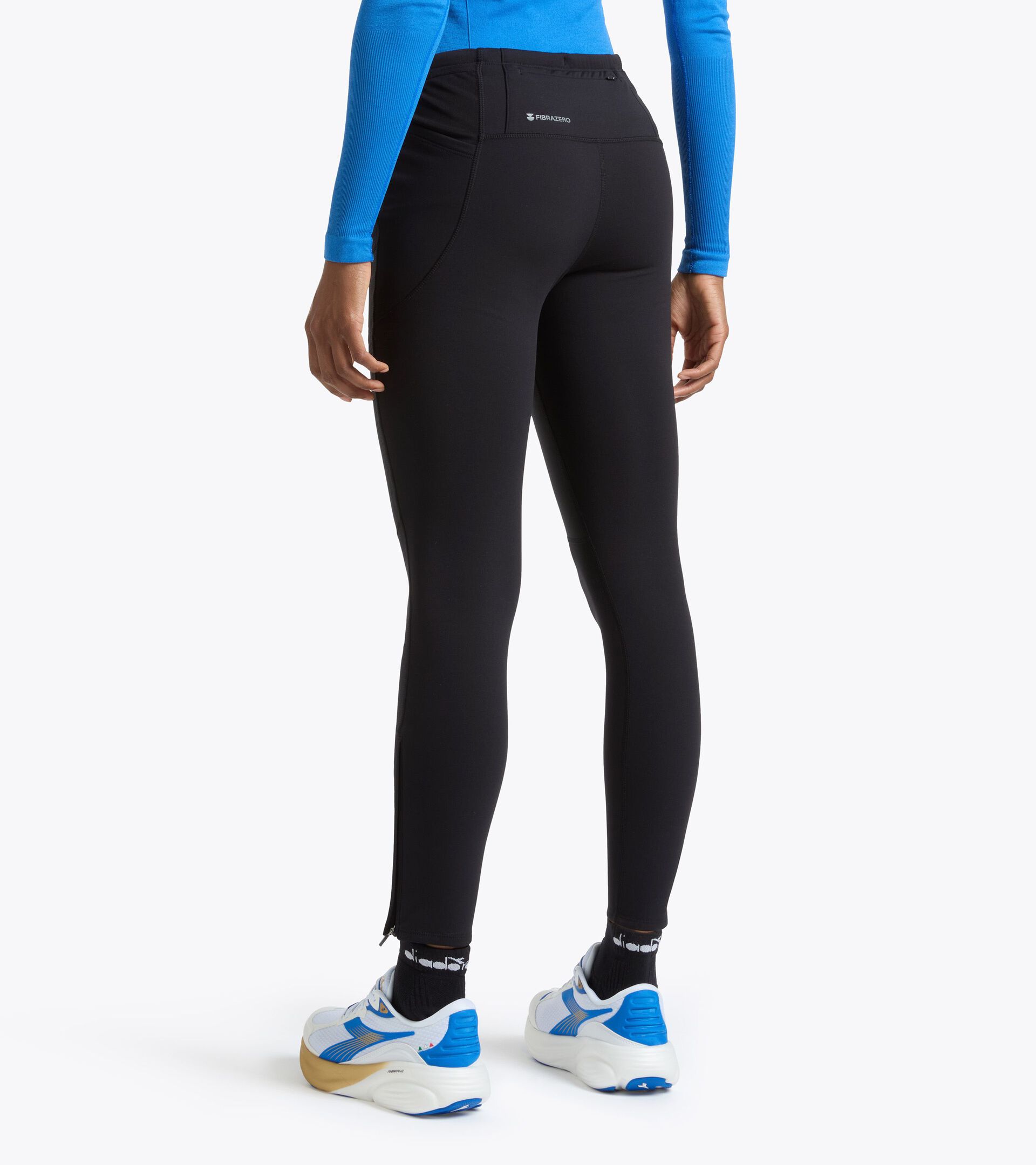 Mallas termorreguladoras con tejido FIBRAZERO - Winter Protection - Mujer L. RUN TIGHTS WINTER FIBRAZERO NEGRO - Diadora