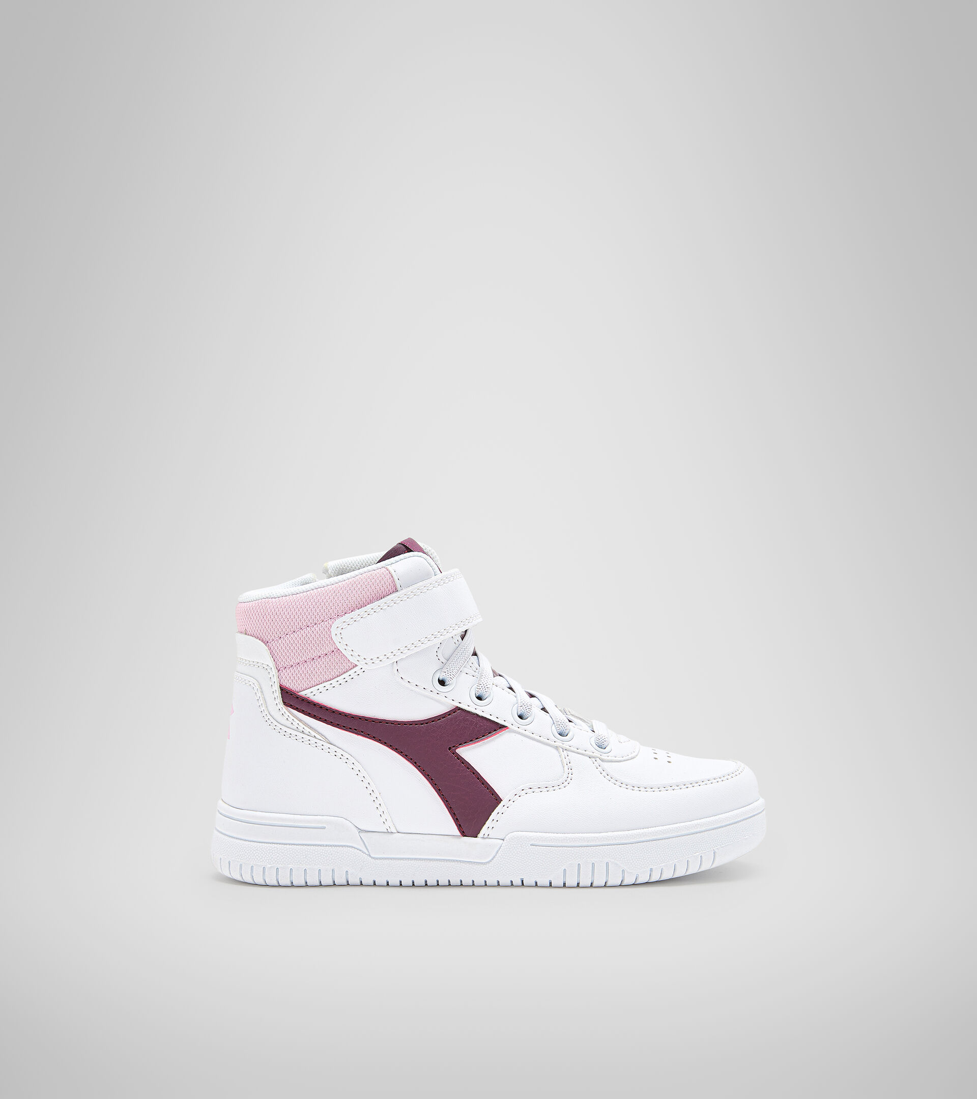 Sports shoes - Kids 4-8 years RAPTOR MID PS WHITE/GRAPE WINE - Diadora