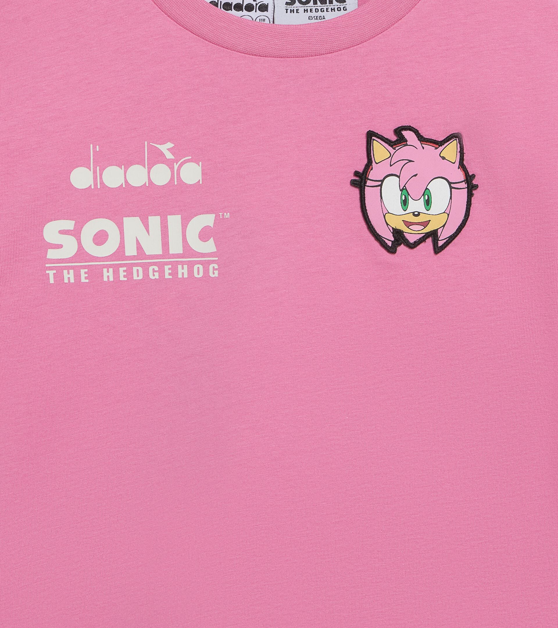 Camiseta de manga larga - Ni&ntilde;os y ni&ntilde;as JU. T-SHIRT LS SONIC ROSA CACHEMIRA - Diadora