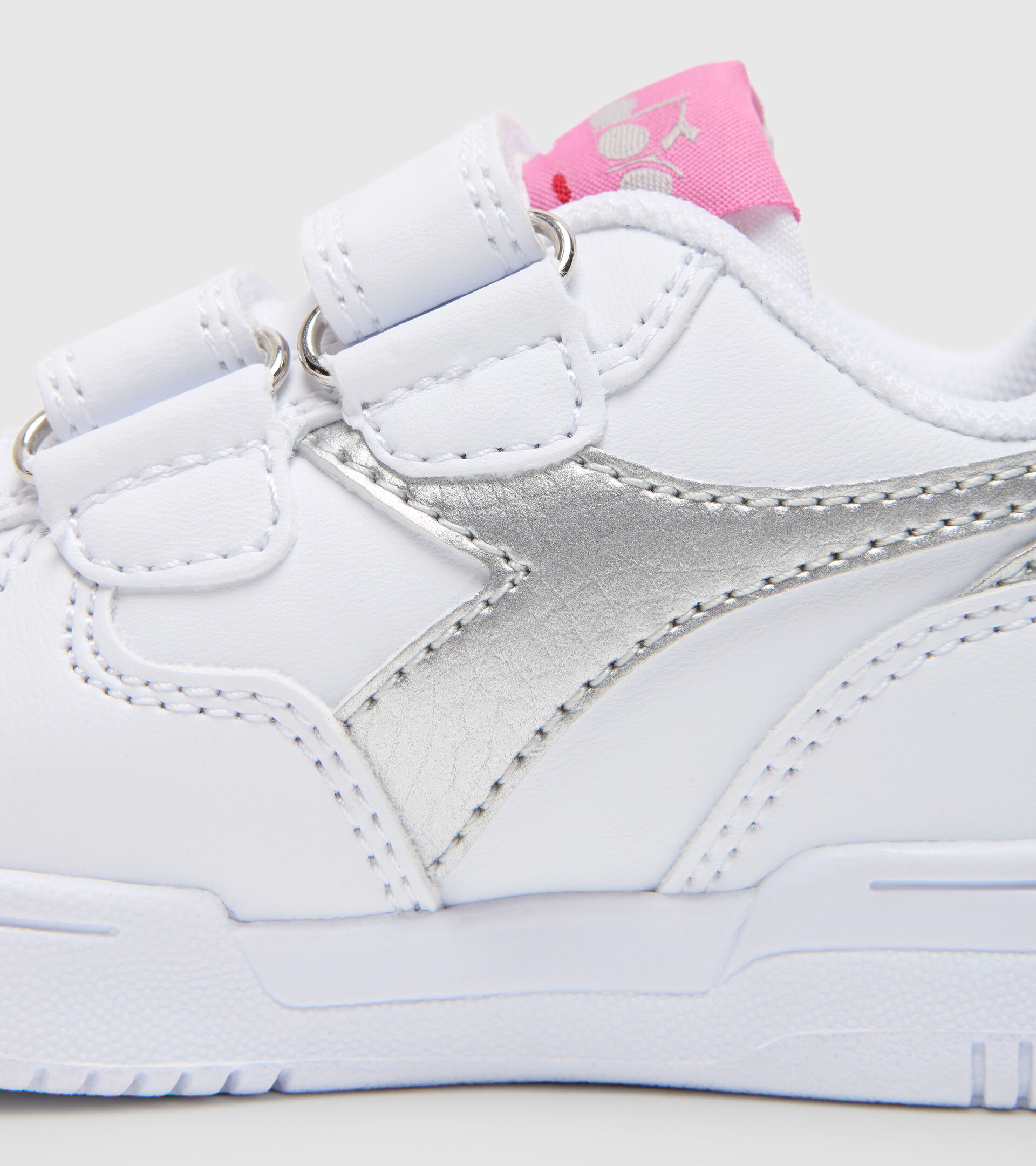 Sports shoes - Toddlers 1-4 years RAPTOR LOW TD WHITE/SILVER - Diadora