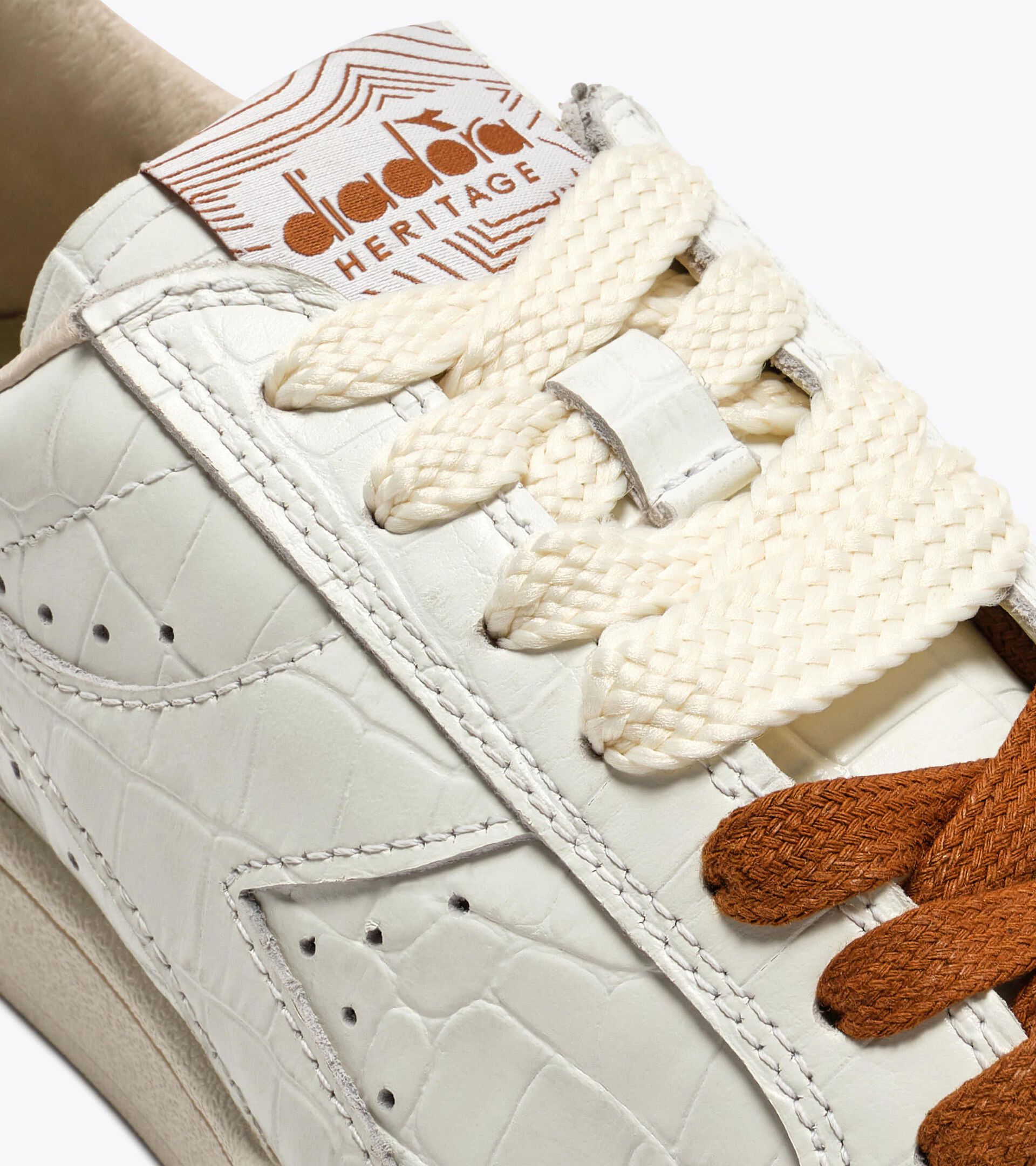 Leather Heritage sneakers - Women's PRESTIGE CROCO WN CAMEL - Diadora