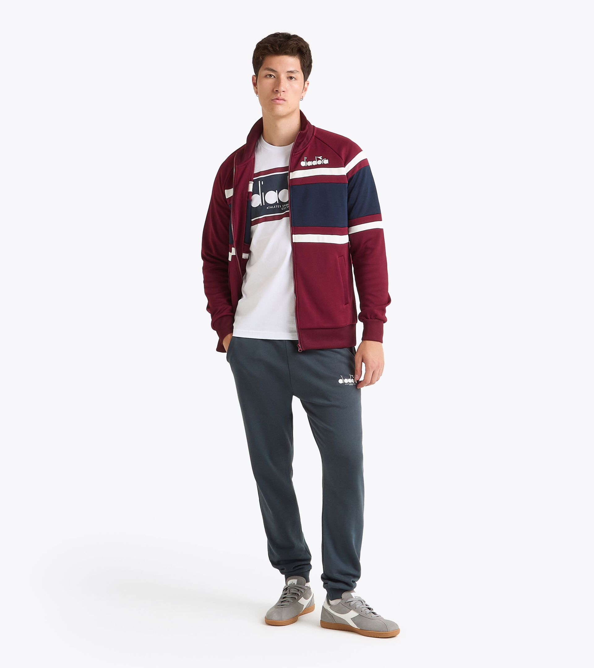 80s-inspired sports jacket - All-gender JACKET 80S EMPIRE RED - Diadora