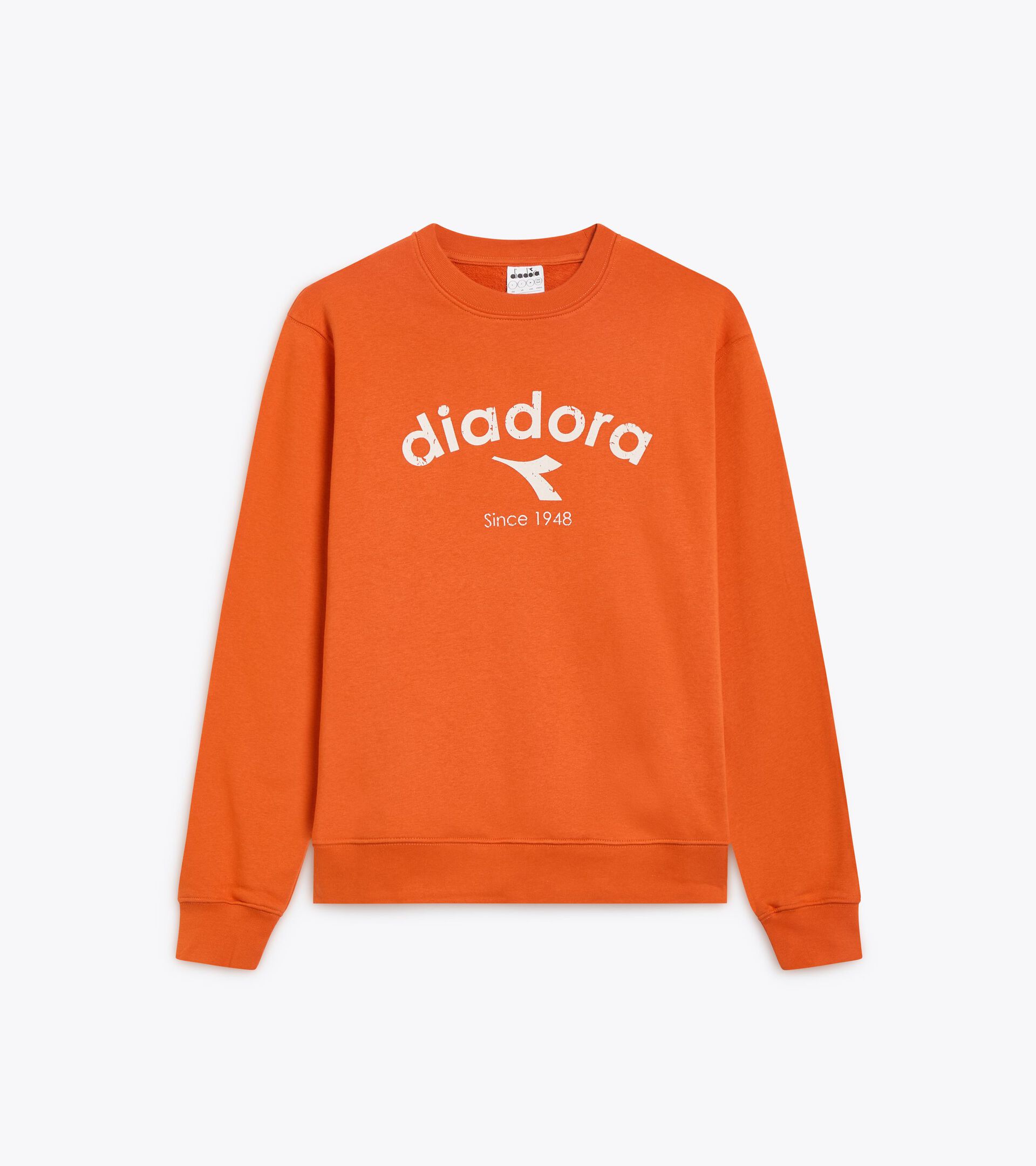 Crewneck sweatshirt - Gender Neutral
 SWEATSHIRT CREW ATHL. LOGO PUREED PUMPKIN - Diadora