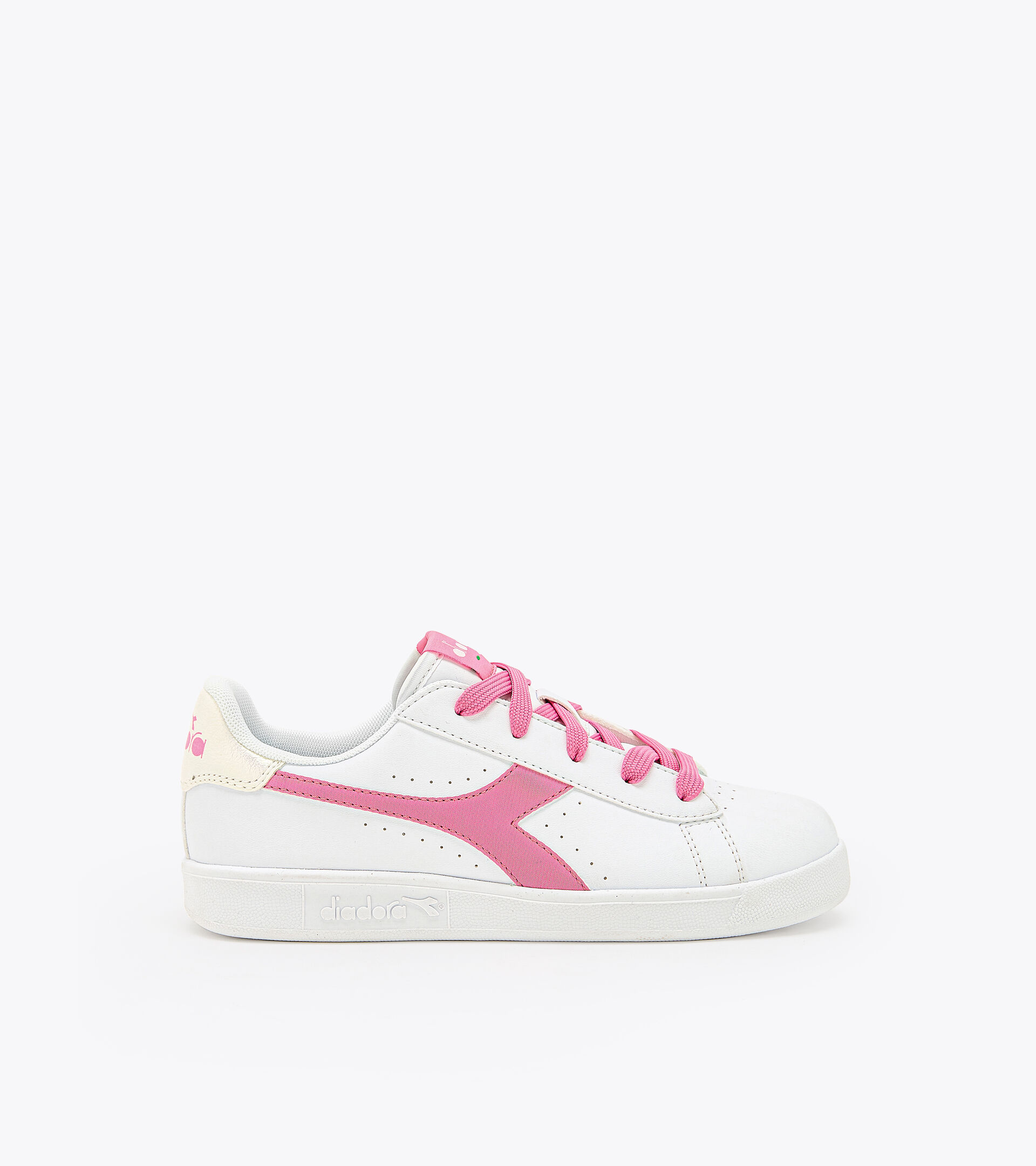 Sports shoes - Youth 8-16 years GAME P GS GIRL WHITE/PINK CARNATION - Diadora