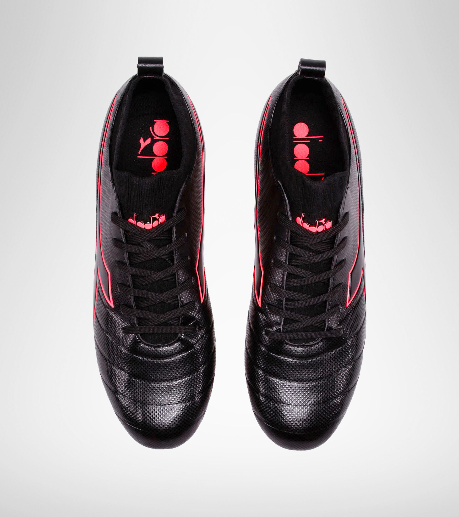 Wet ground football boot BRASIL ELITE R SC BLACK/RED FLUO - Diadora