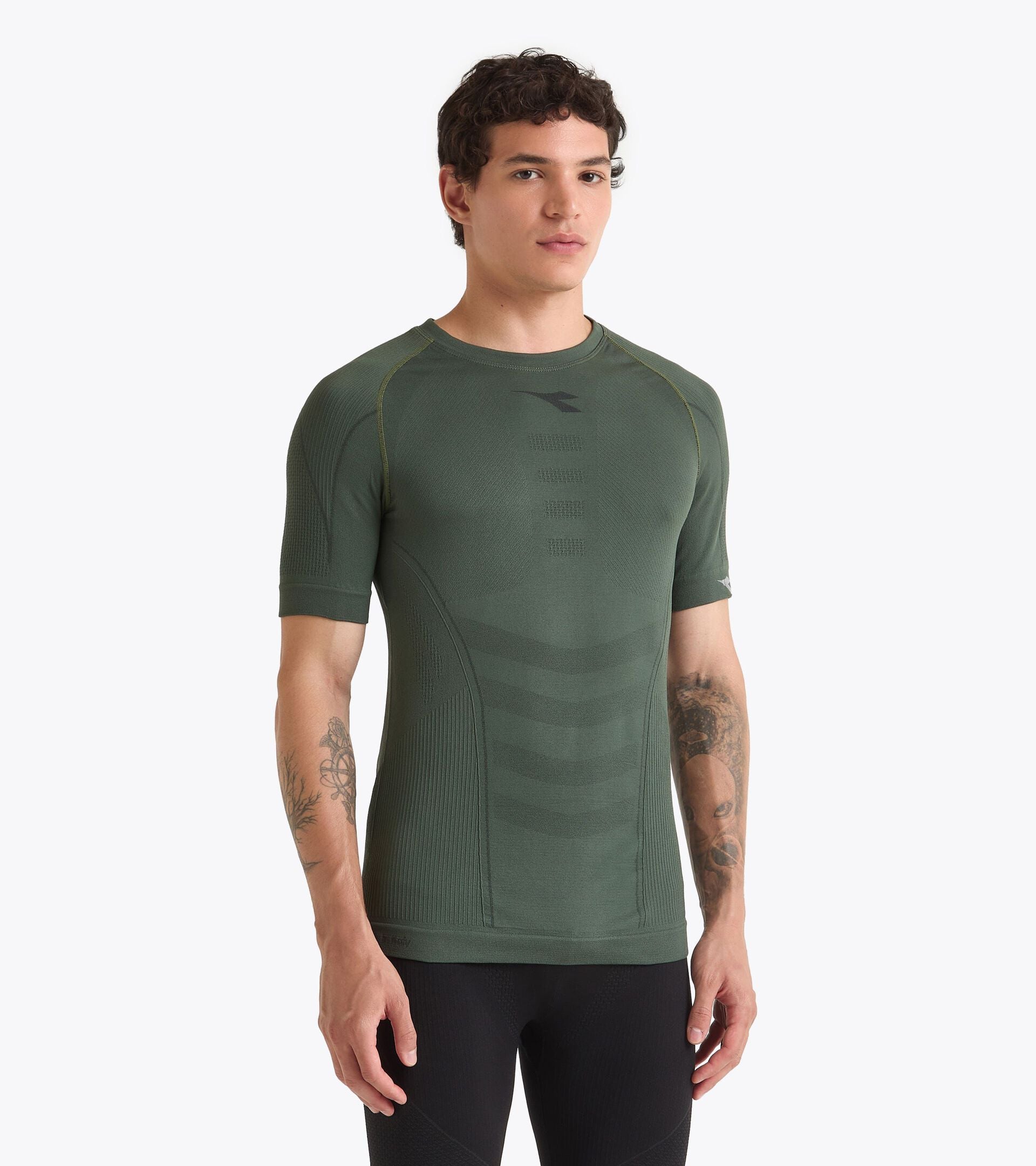 Camiseta Made in Italy&sect;Running&sect;Hombre STRATOZERO SS T-SHIRT CILANTRO - Diadora