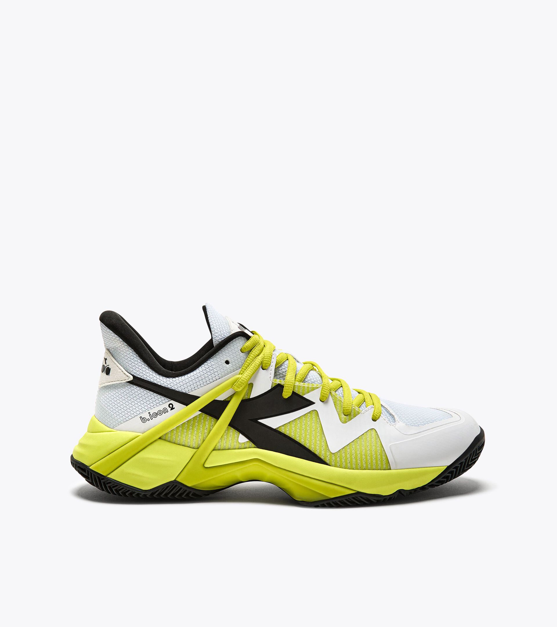 Tennis shoes for clay courts - Women B.ICON 2 CLAY WHITE/BLACK/EVENING PRIMROSE - Diadora