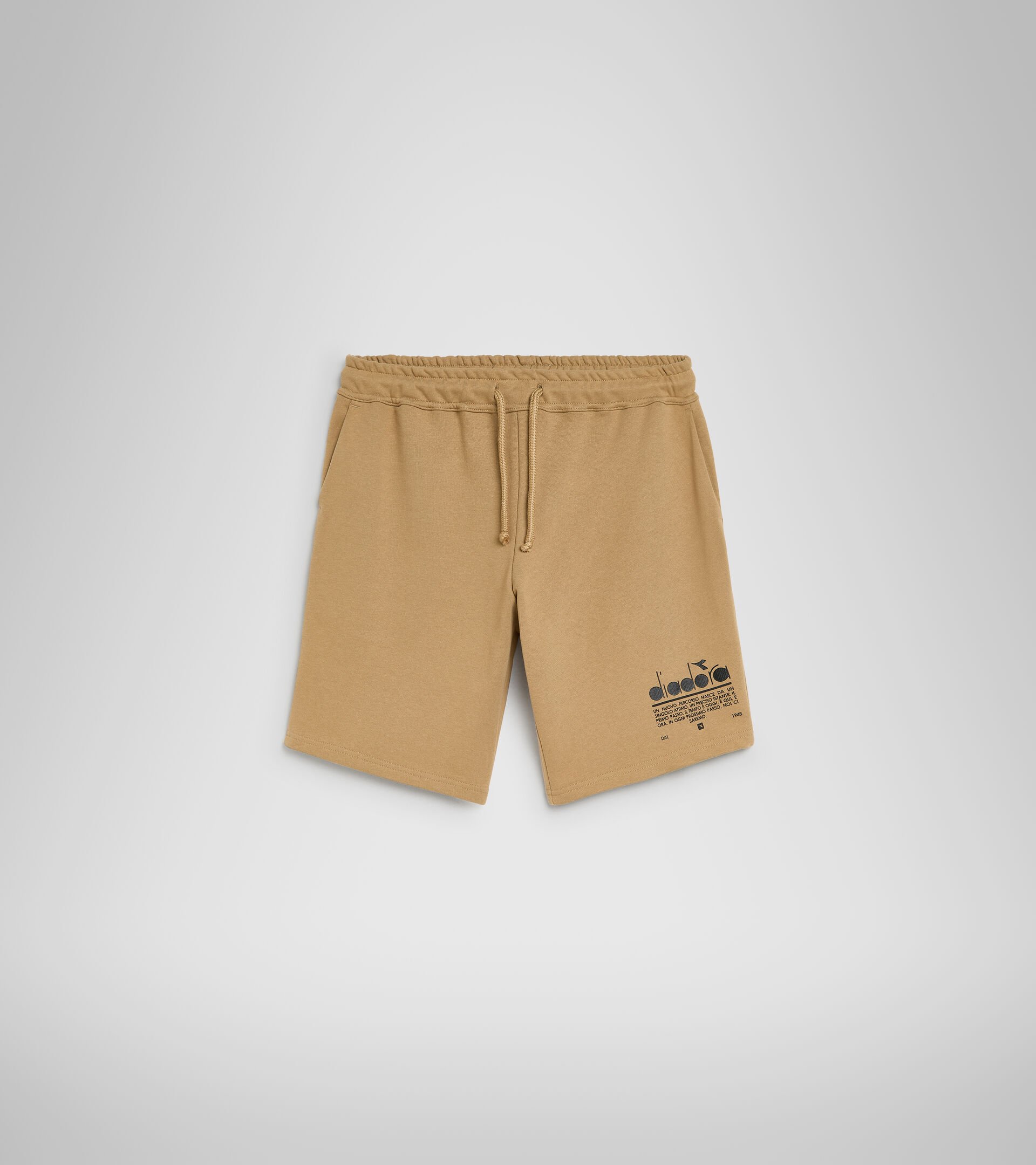 Cotton shorts - Unisex BERMUDA MANIFESTO BEIGE TAN - Diadora