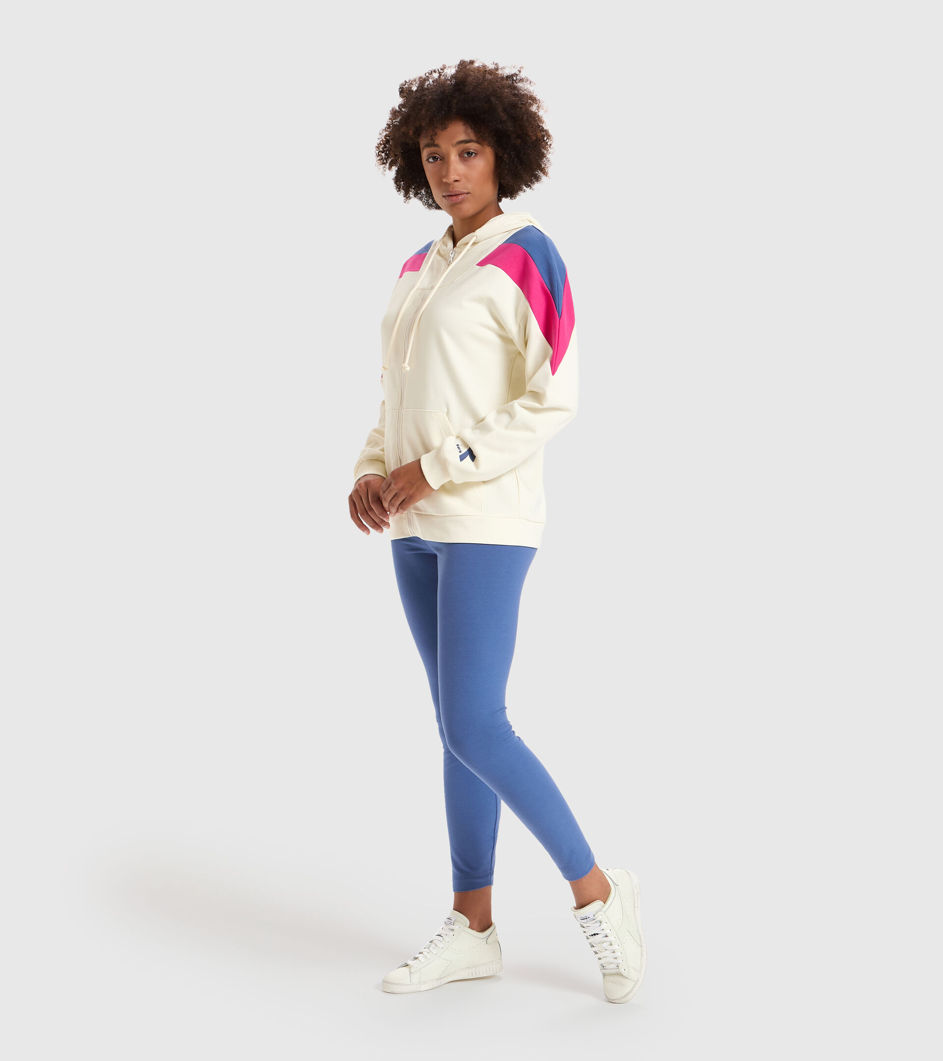 Tracksuit - Women L.TRACKSUIT HD FZ CORE WHISPER WHITE - Diadora