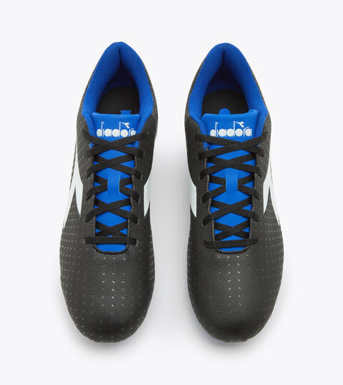 PICHICHI 5 MG14, NEGRO/BLANCO/AZUL REAL Botas de fútbol para superficies compactas - Hombre PICHICHI 5 MG14 NEGRO/BLANCO/AZUL REAL - Diadora