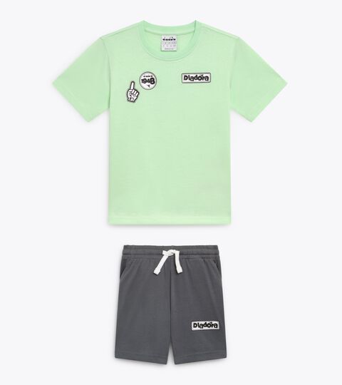 Sports set - T-shirt and shorts - Boys
 JB. SET  ESS. SPORTS I SS PATINA GREEN - Diadora