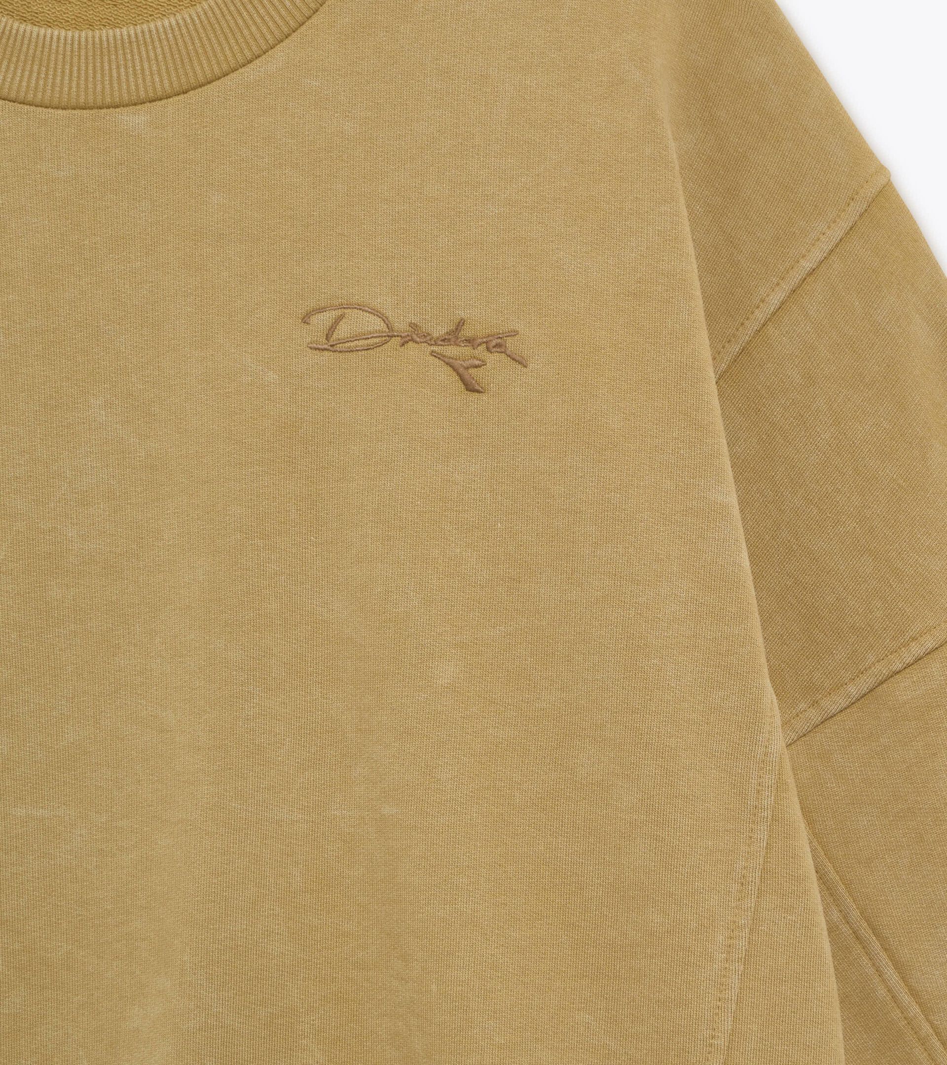 Sweat-shirt en coton &eacute;pais style r&eacute;tro - Femme
 L. SWEAT AVENUE LAB KAKI - Diadora