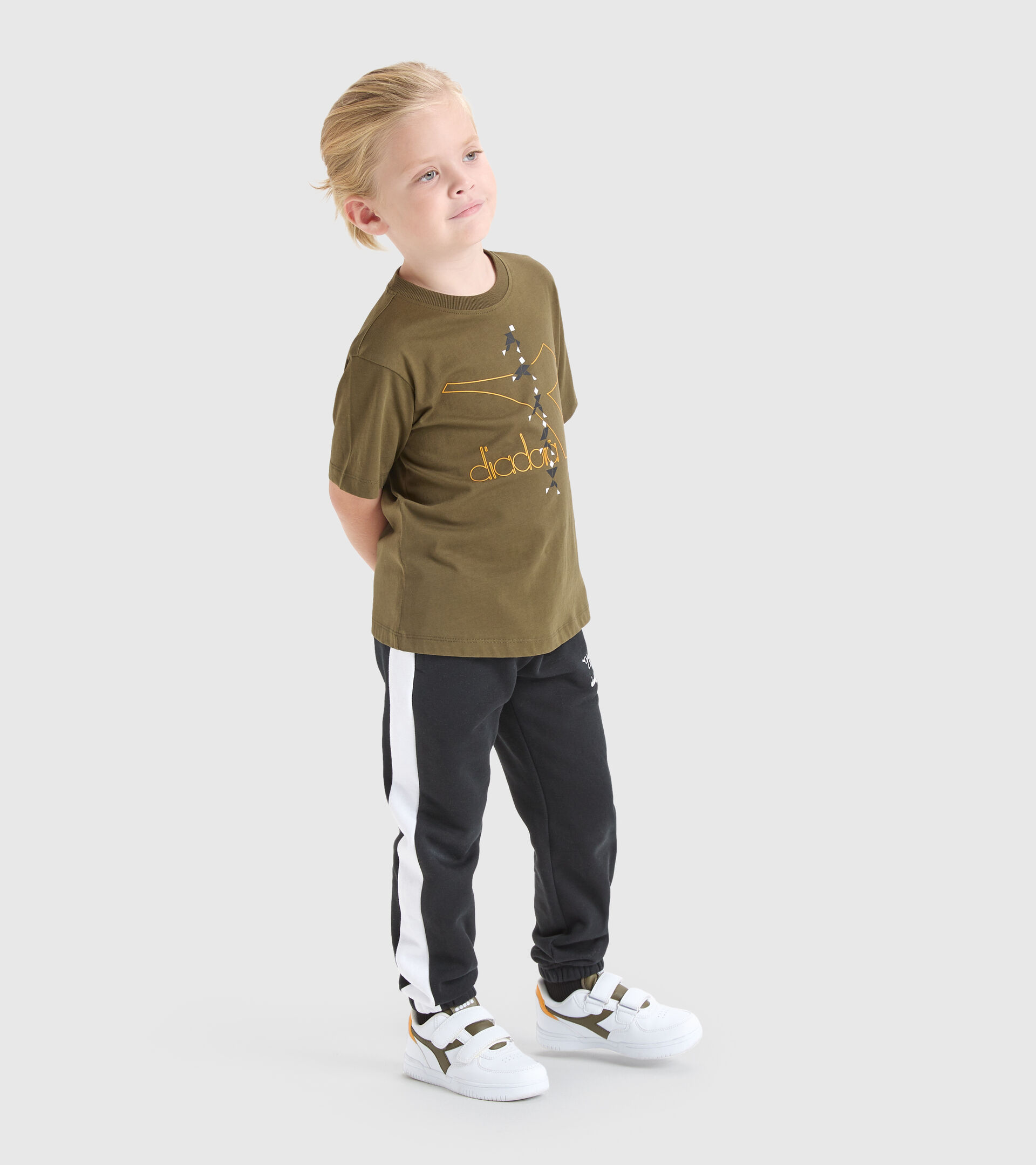 Camiseta deportiva - Niño JB.T-SHIRT SS TWISTER OLIVA MILITAR - Diadora