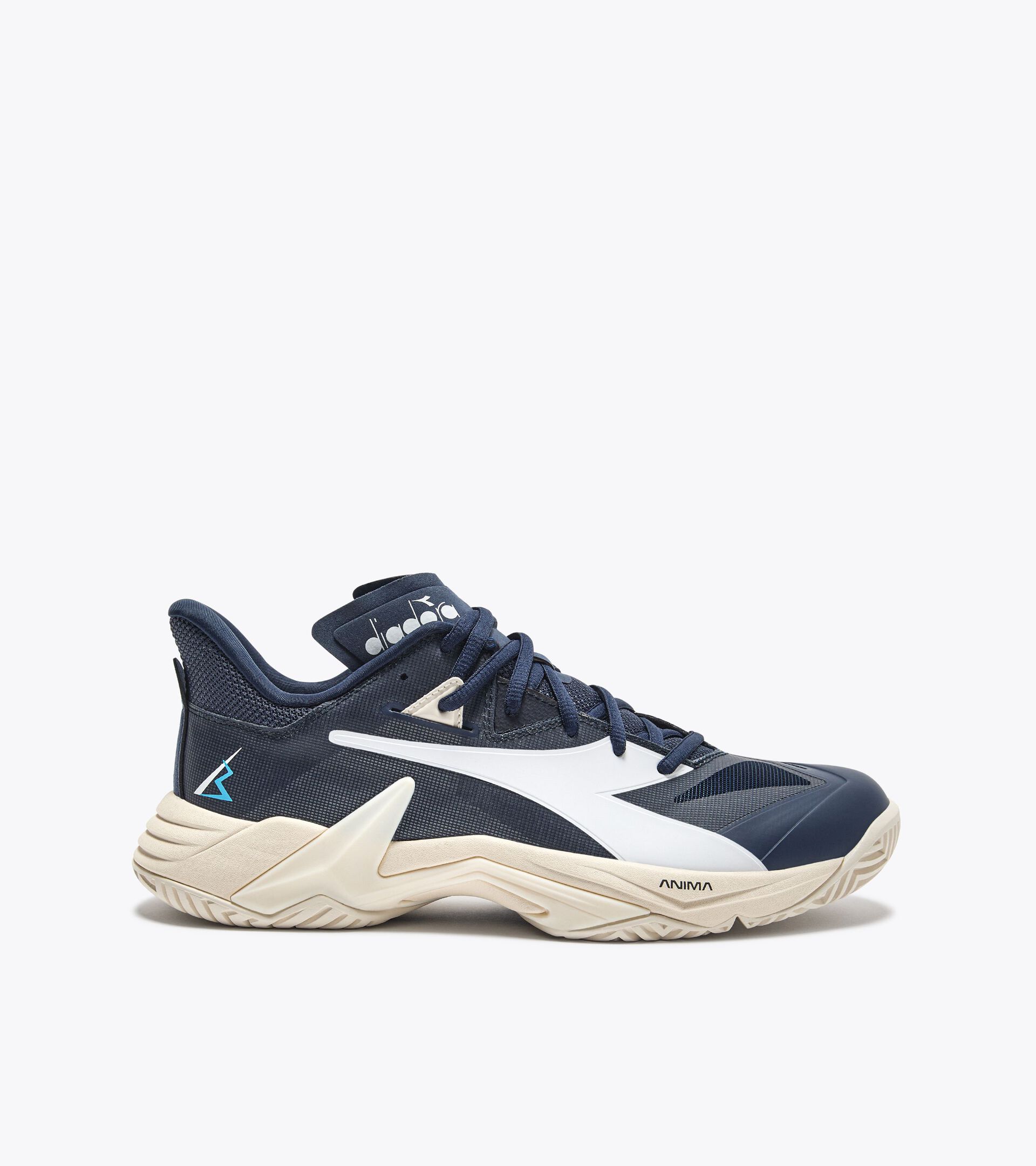 Tennis shoe for hard surfaces and clay courts - Stability - Men’s B.ICON 3 AG BLUE CORSAIR/WHITE - Diadora