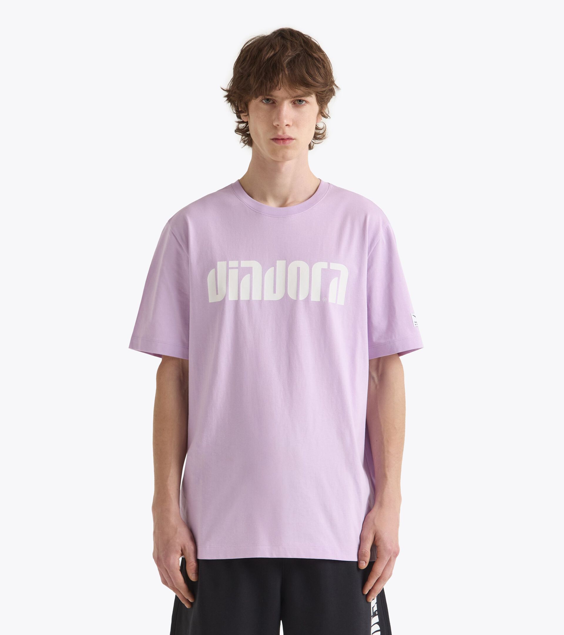 T-shirt - All-gender T-SHIRT SS ATHL. LOGO WING VIOLET - Diadora