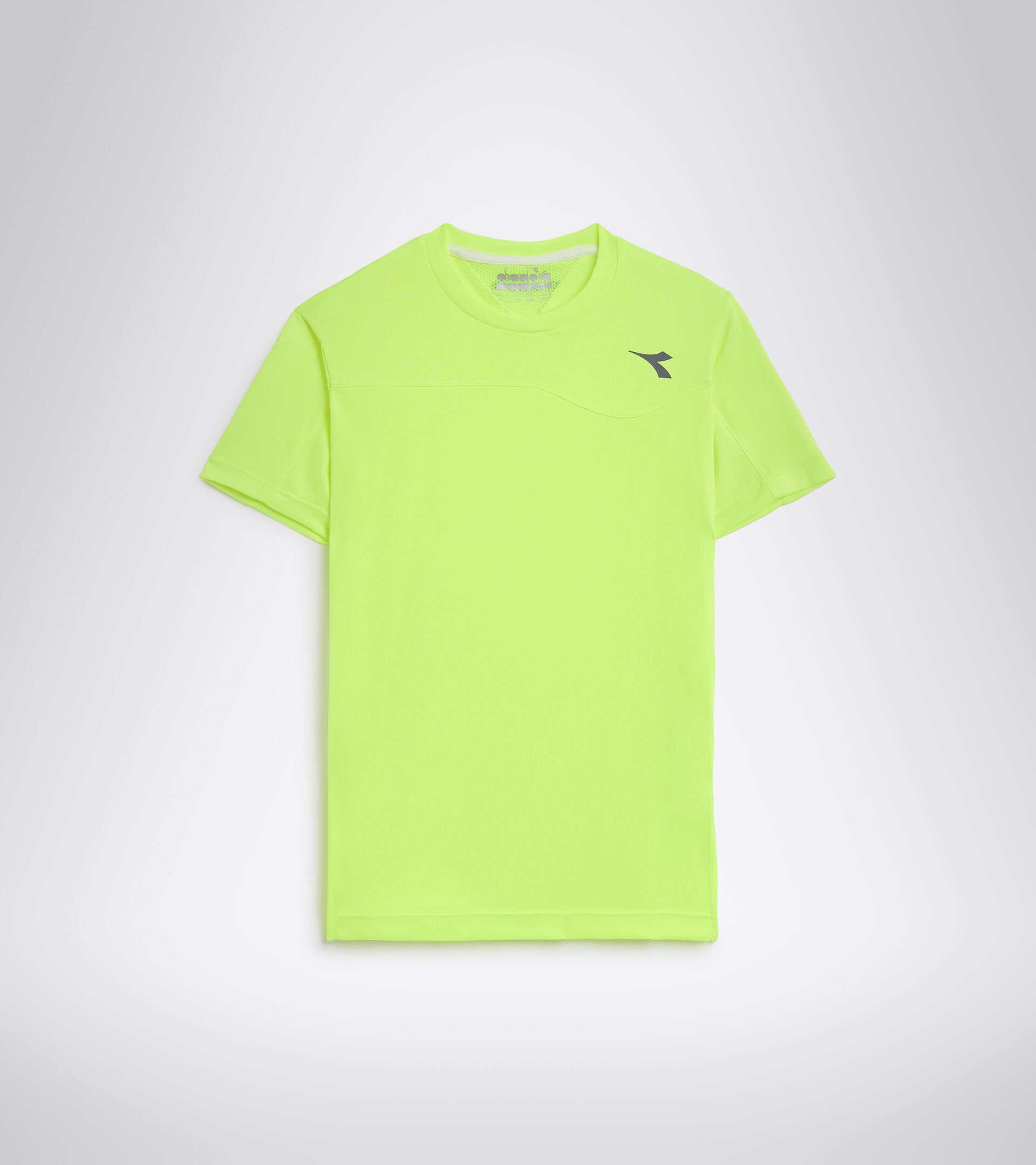 T-shirt de tennis - Junior J. T-SHIRT TEAM JAUNE FLUO DD - Diadora