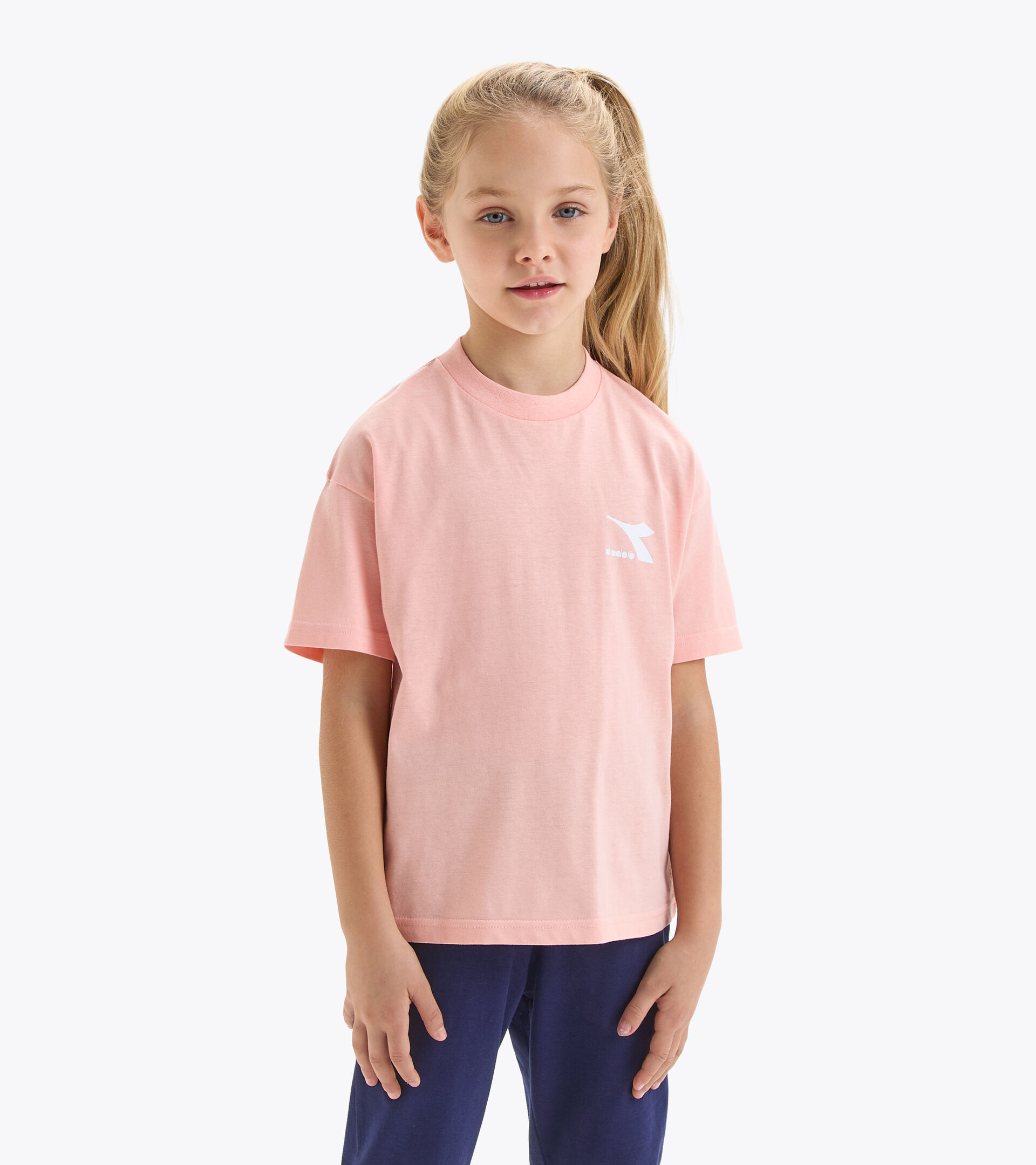 Cotton t-shirt - Kids JU.T-SHIRT SS SL PINK MELODY - Diadora