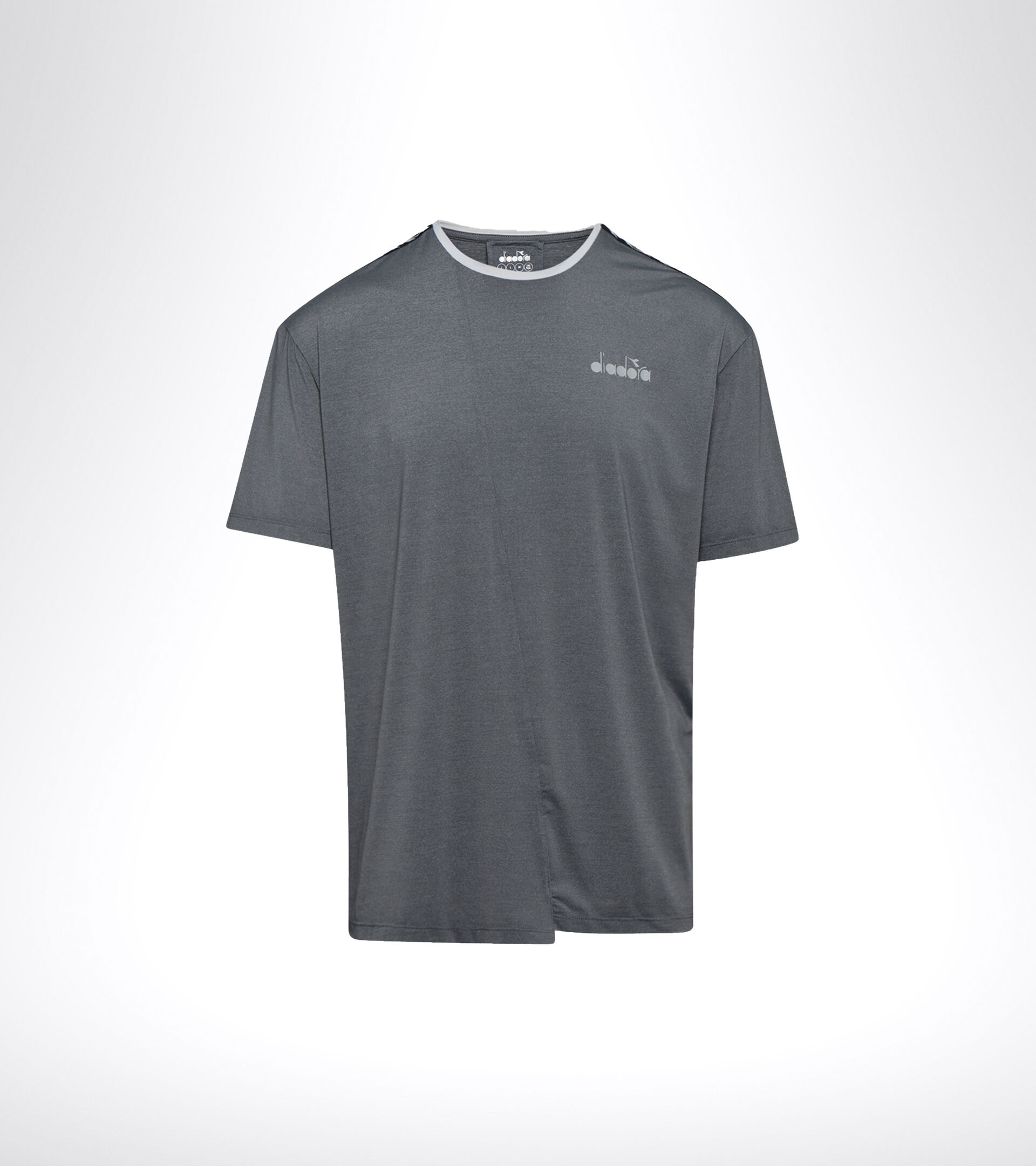 Running T-shirt - Men SS T-SHIRT BE ONE TECH GREY QUIET SHADE - Diadora