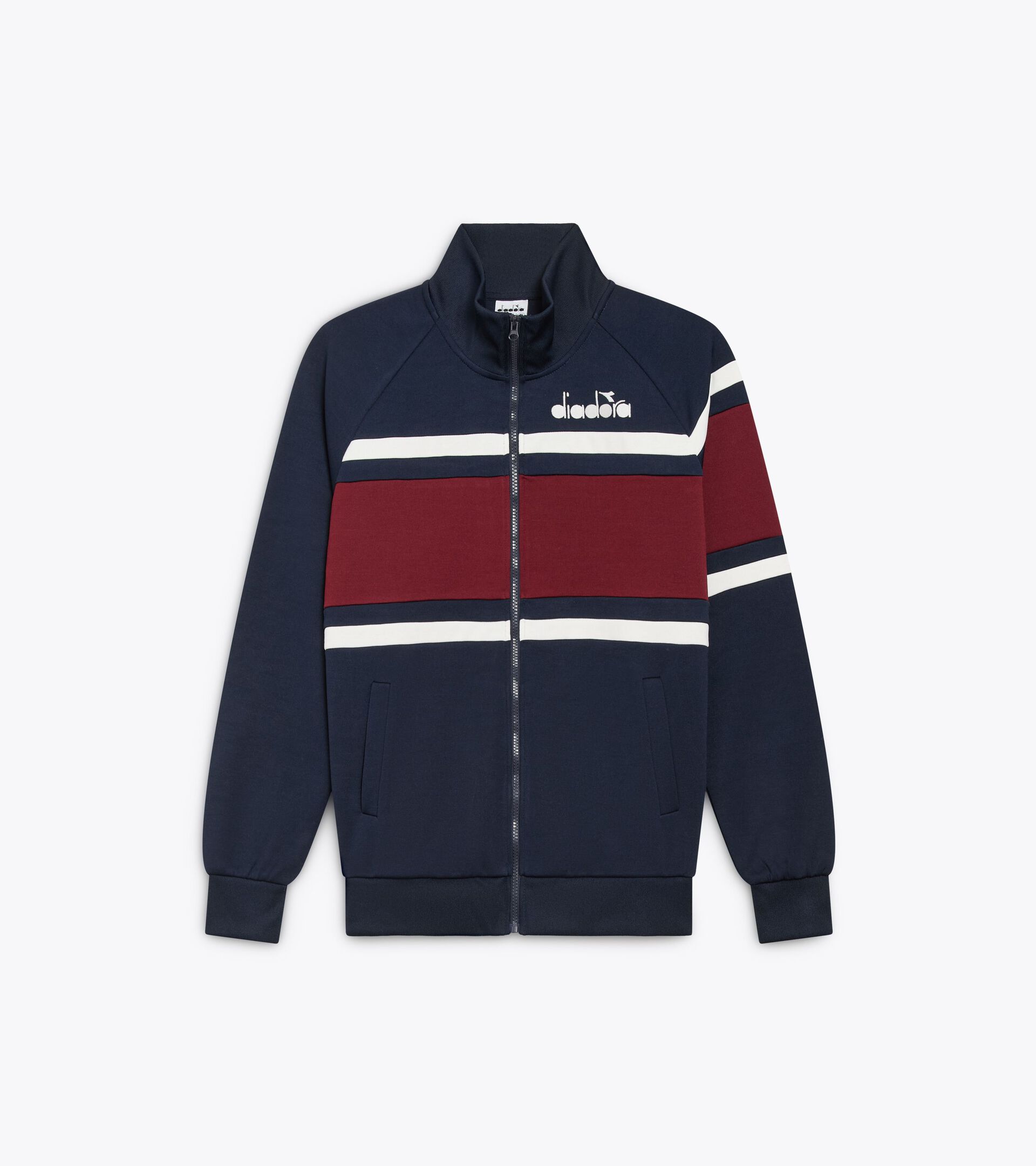 Veste de sport d’inspiration années 80 - Pour tous les genres JACKET 80S BLEU DENIM/BLANC - Diadora