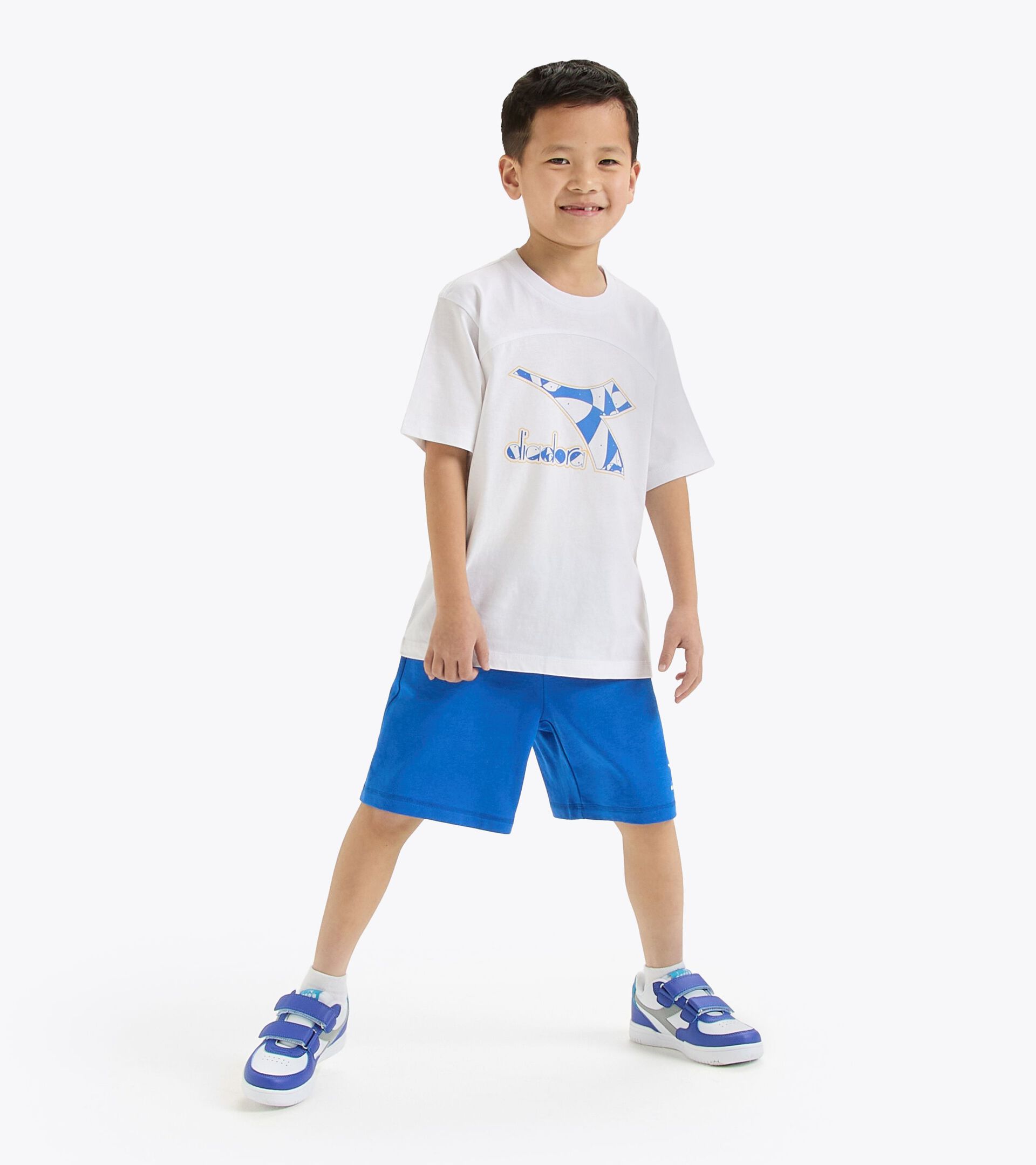 Camiseta de algodón - Niños y adolescentes
 JB.T-SHIRT SS RIDDLE BLANCO VIVO - Diadora