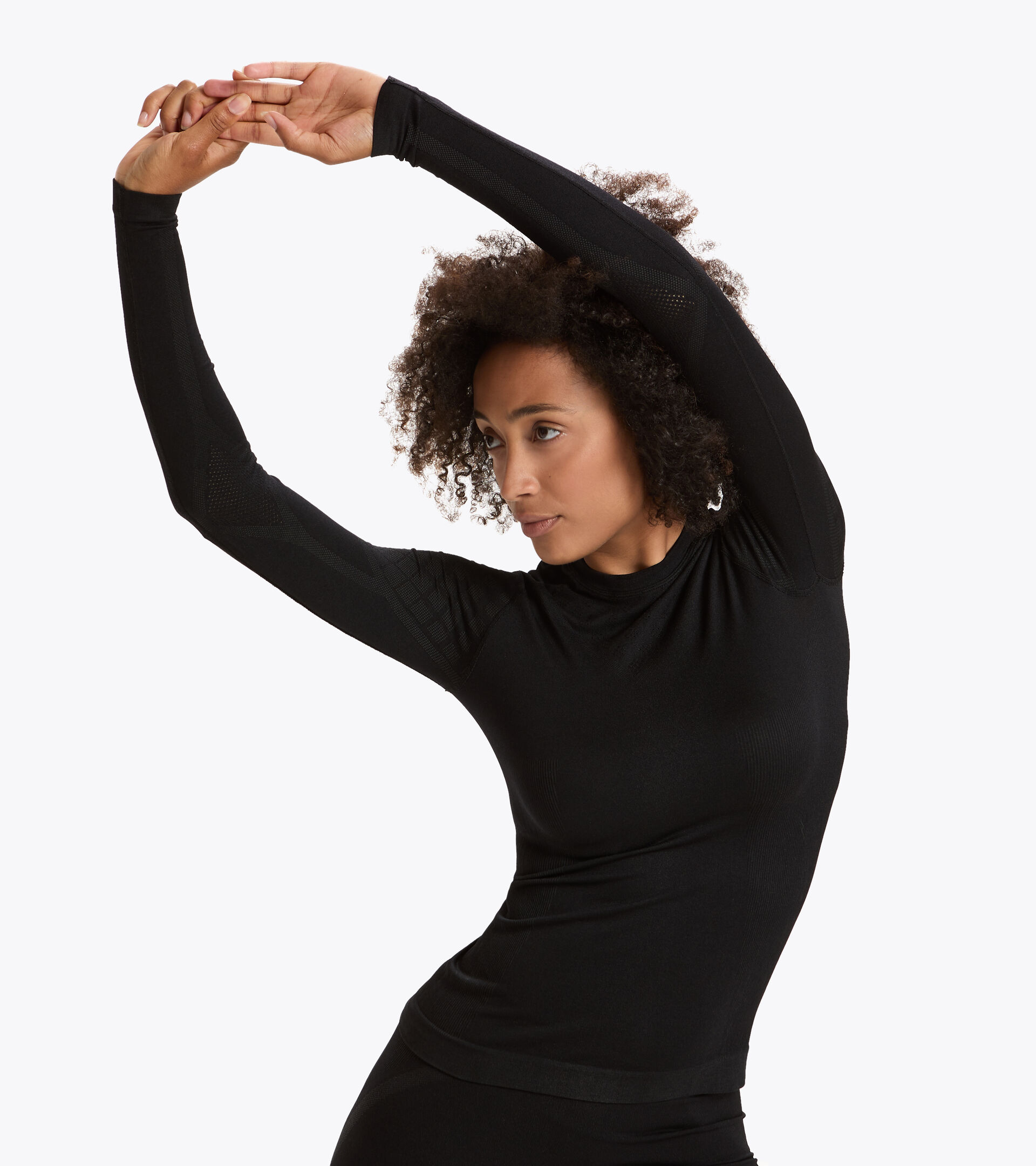 Long-sleeved training t-shirt - Women L. LS T-SHIRT ACT BLACK - Diadora