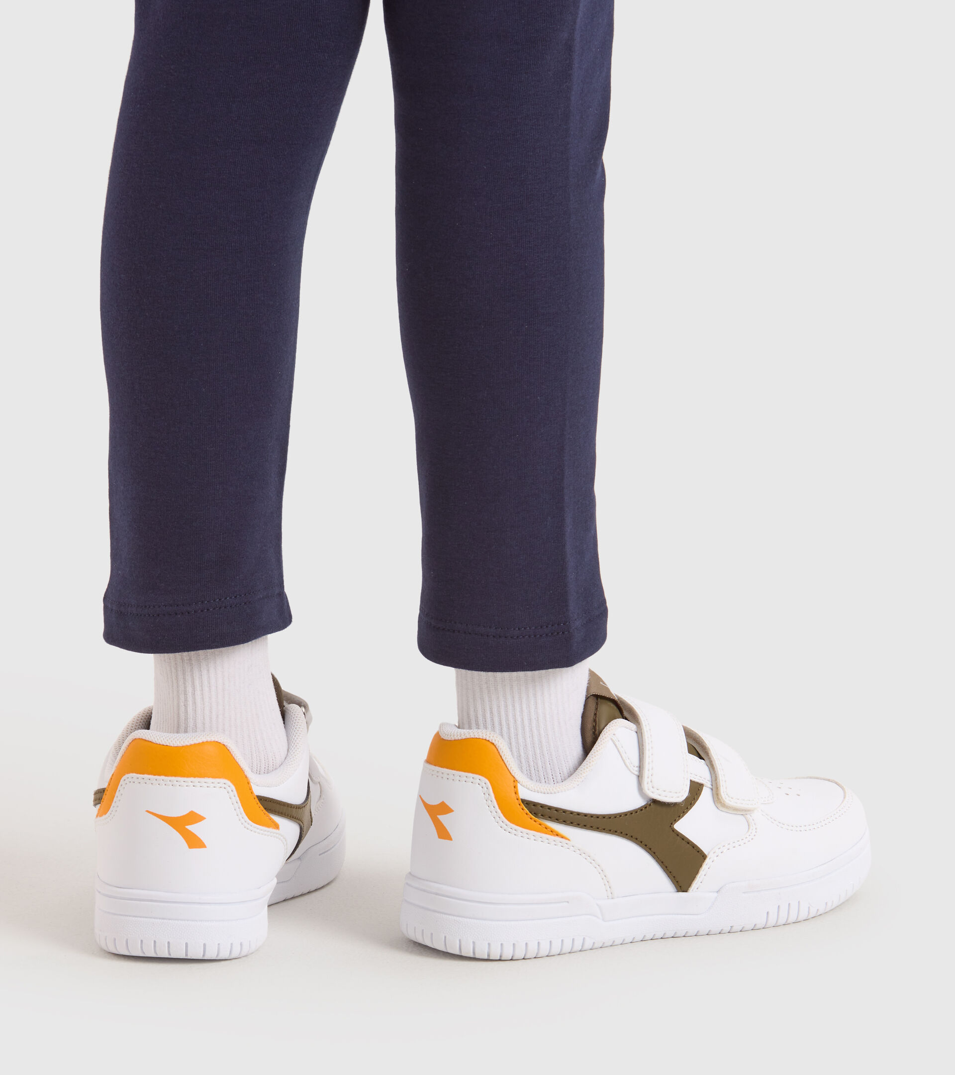 Sports shoes - Kids 4-8 years RAPTOR LOW PS WHITE/DARK OLIVE - Diadora