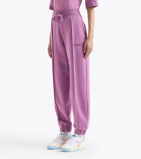 Casual sweatpants - Women L. PANT ATHL. LOGO VIOLET MULBERRY - Diadora