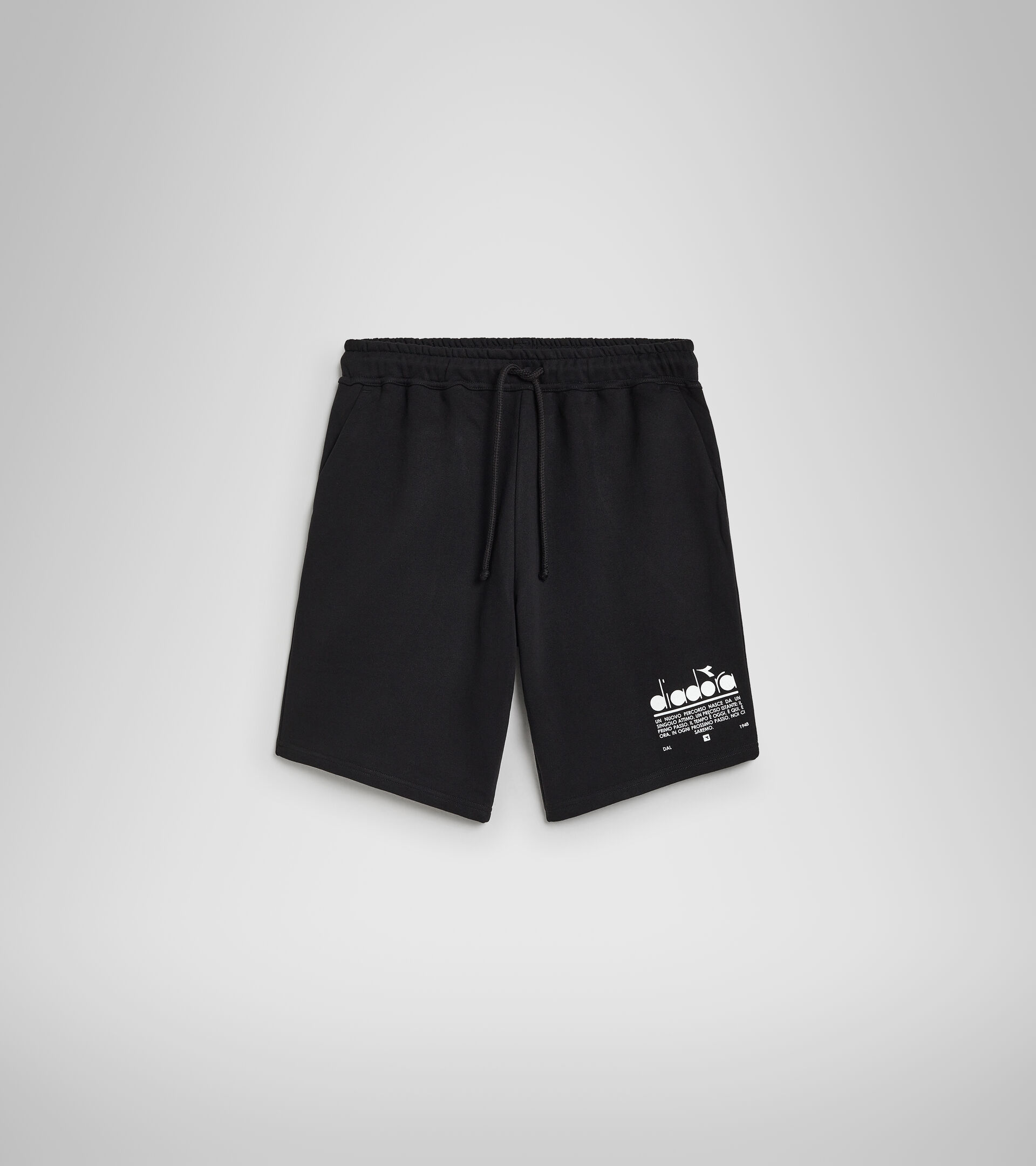 Cotton shorts - Unisex BERMUDA MANIFESTO BLACK - Diadora