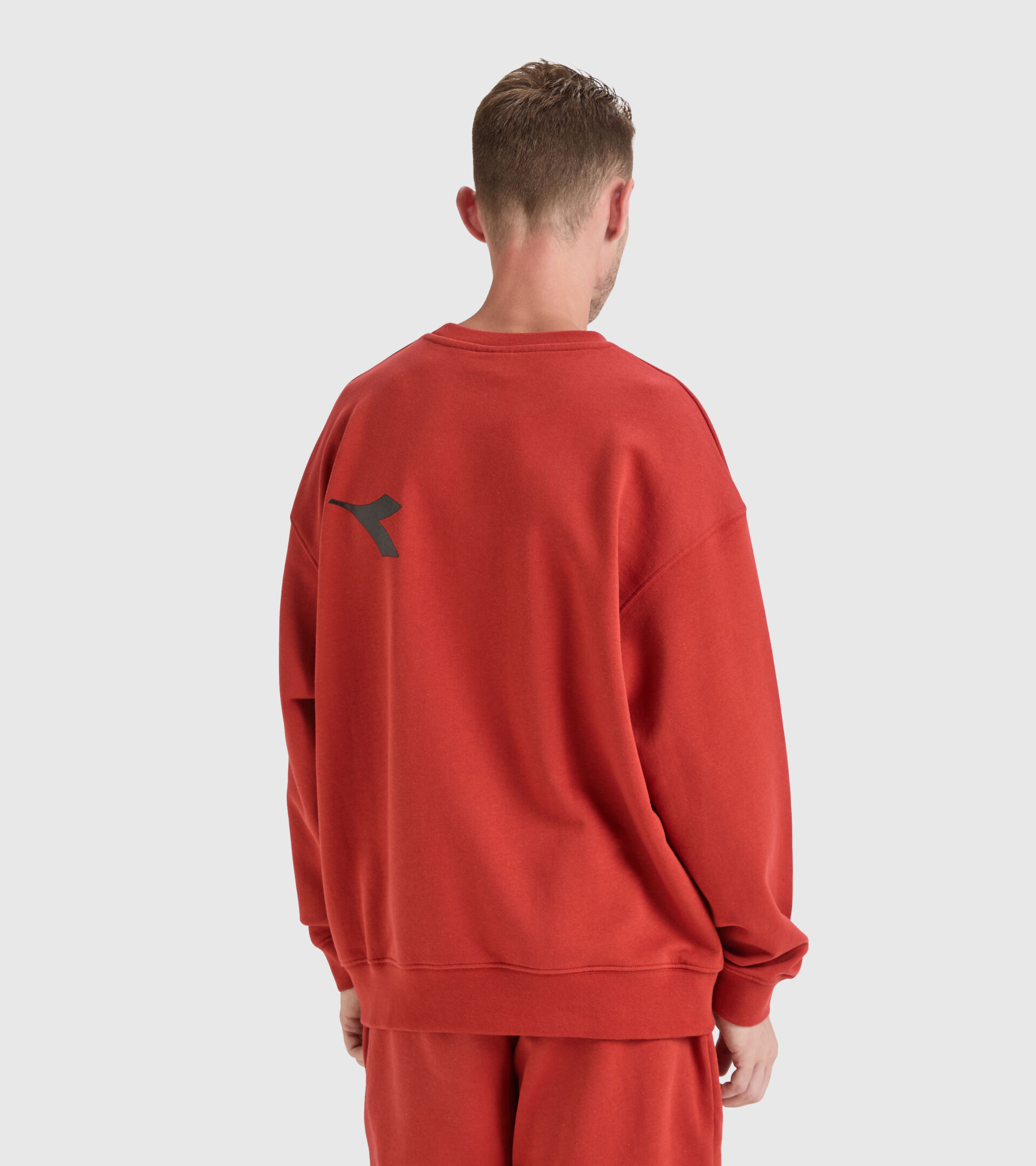 Cotton sweatshirt - Unisex SWEATSHIRT CREW MANIFESTO BROWN PURPLE - Diadora