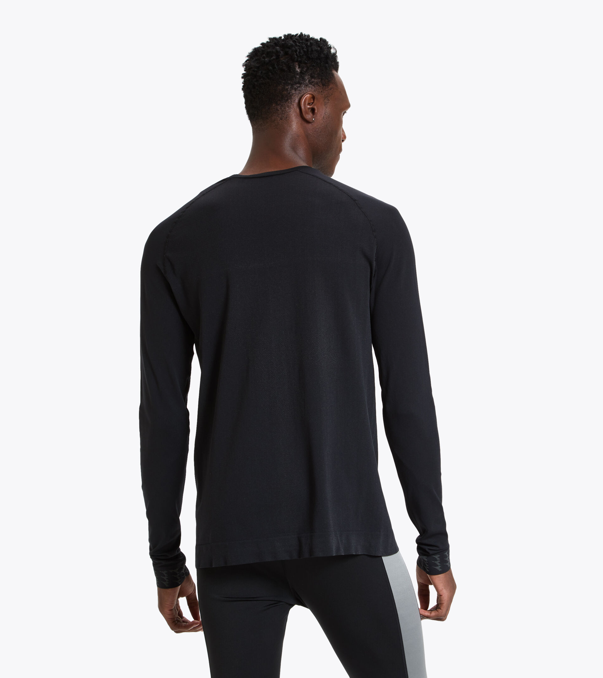 Long-sleeved training T-shirt - Men LS SKIN FRIENDLY T-SHIRT BLACK - Diadora
