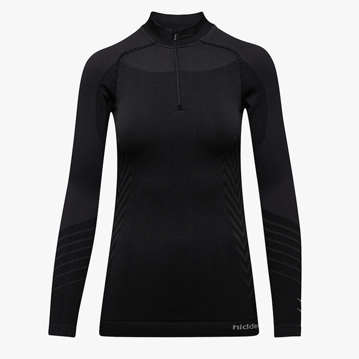 L. 1/2 ZIP LS T-SHIRT ADV