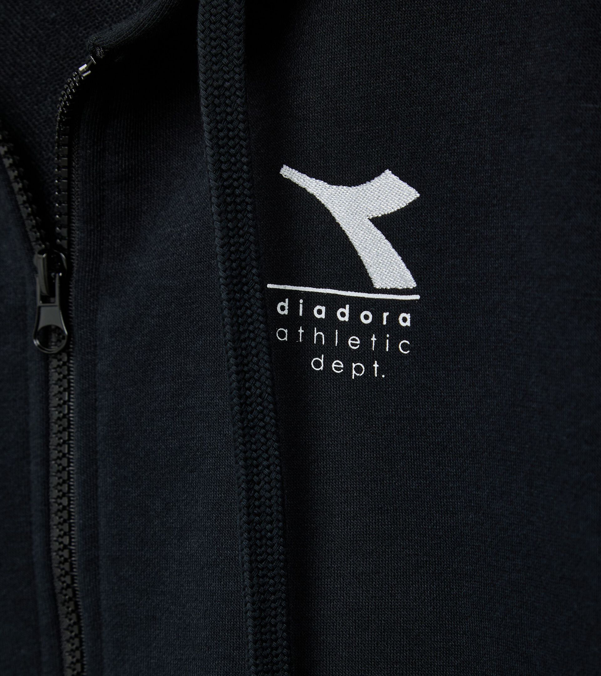 Zipped hoodie - Women’s L. FZ ESSENTIAL SPORT BLACK - Diadora