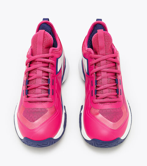 FINALE W AG, ROSE ACHILLEE/BLC/BLEUS Tennis shoes for hard surfaces or clay courts - Women FINALE W AG ROSE ACHILLEE/BLC/BLEUS - Diadora