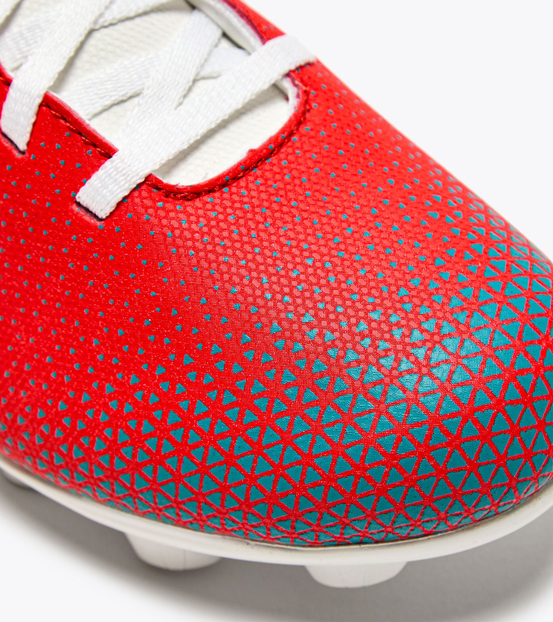 Calcio boots for hard ground - Junior PICHICHI 6 MD JR FLUO RED/VAPOR BLUE/TILE BLUE - Diadora