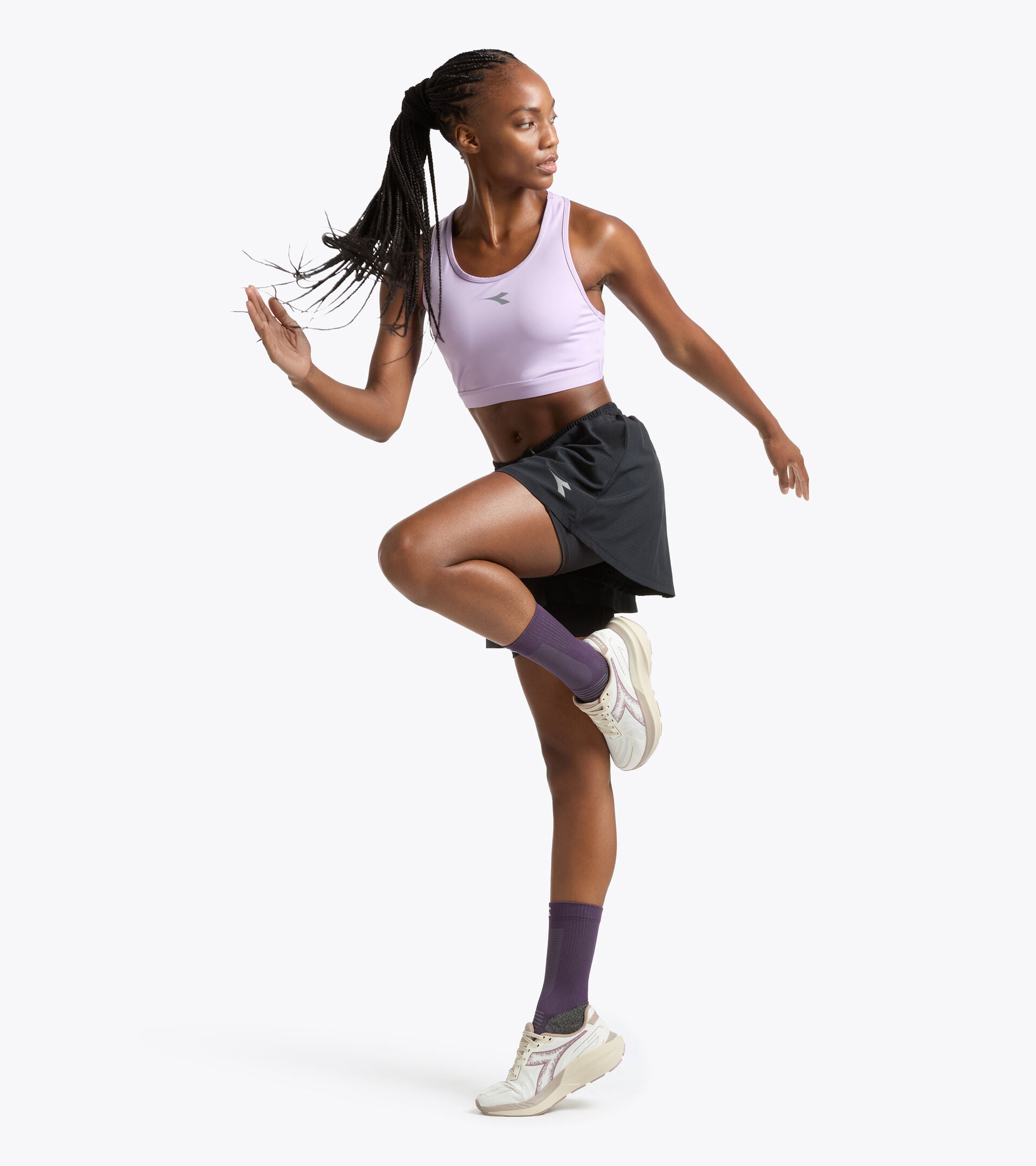 2-in-1 Running Shorts - Training - Women&rsquo;s L. SHORTS 2IN1 BLACK - Diadora