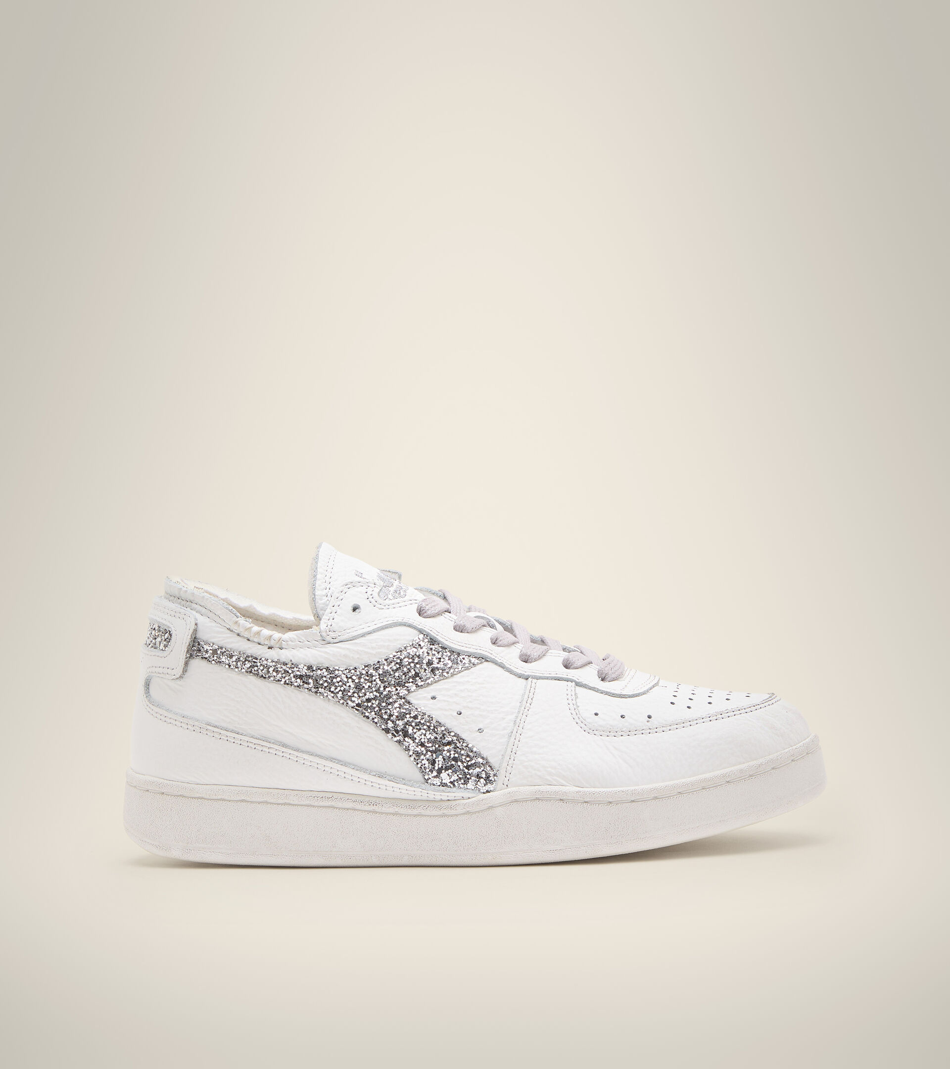 Scarpa Heritage - Donna MI BASKET ROW CUT ANDROMEDA WN BIANCO/ARGENTO - Diadora