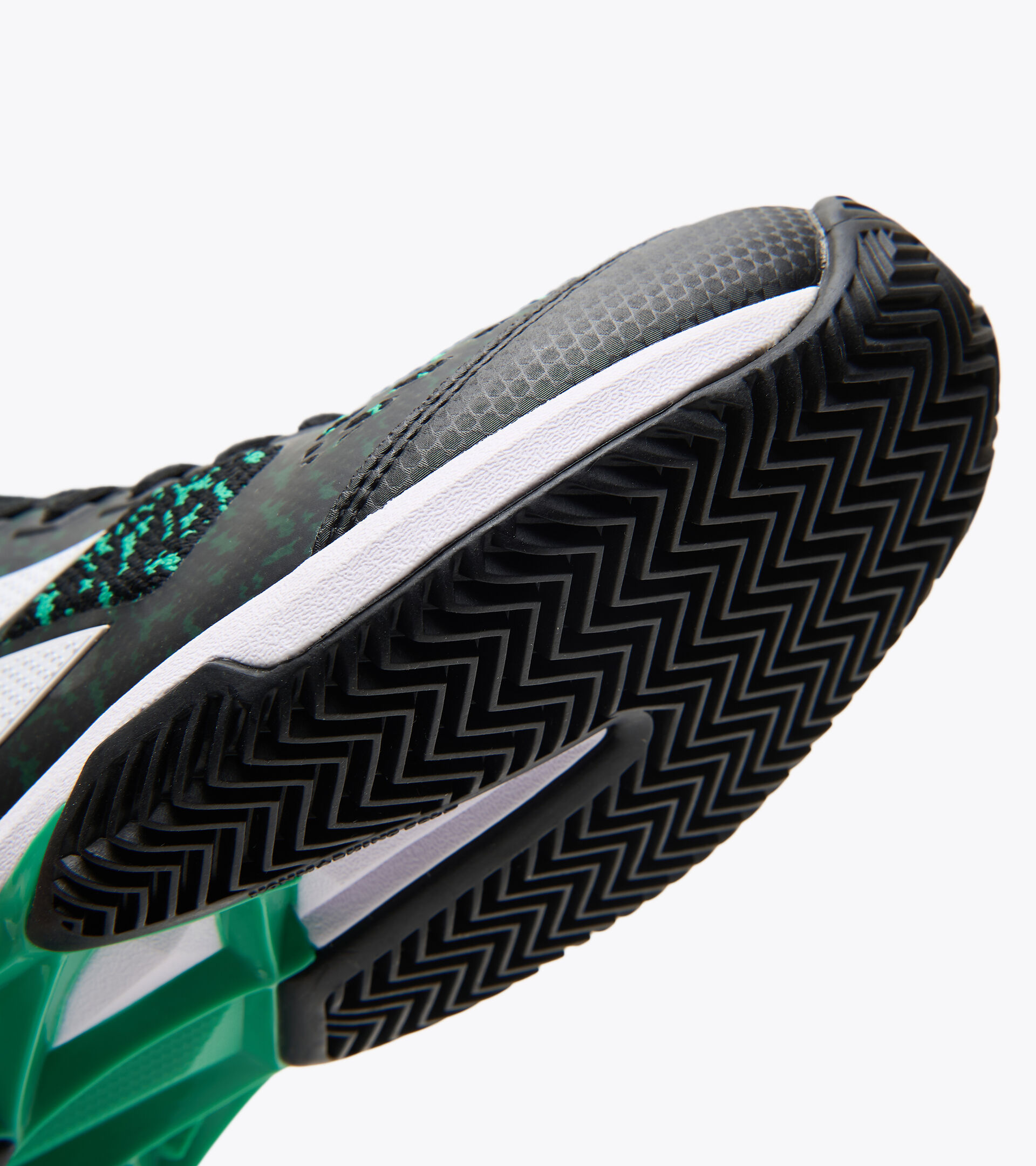 Clay and hard court tennis shoe - Men S.SHOT CLAY BLACK/WHITE/HOLLY GREEN - Diadora