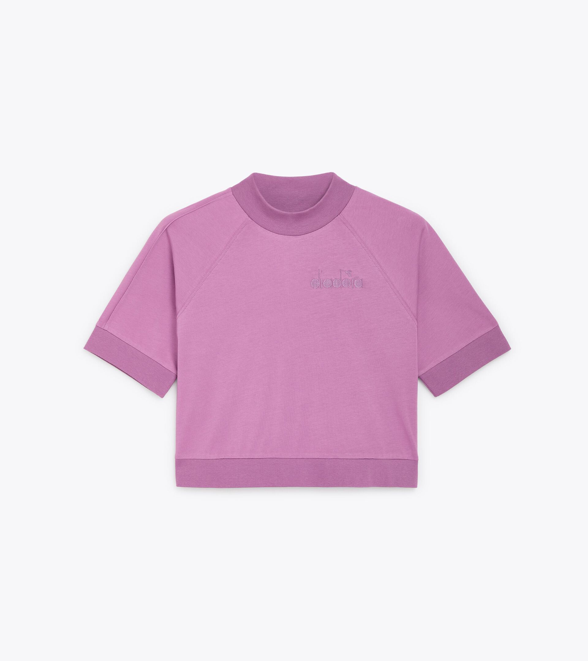 T-shirt - Women L. T-SHIRT SS ATHL. LOGO VIOLET MULBERRY - Diadora
