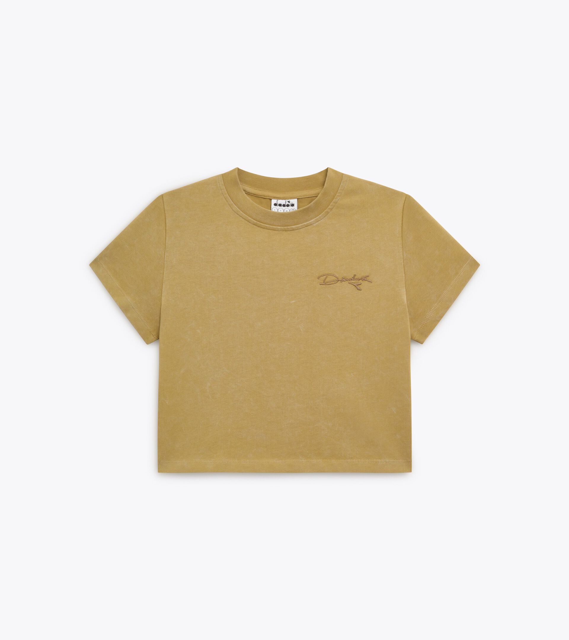 Retro-inspired Cotton T-shirt - Slim Fit - Women&rsquo;s
 L. T-SHIRT SS AVENUE LAB II GREEN KHAKI - Diadora