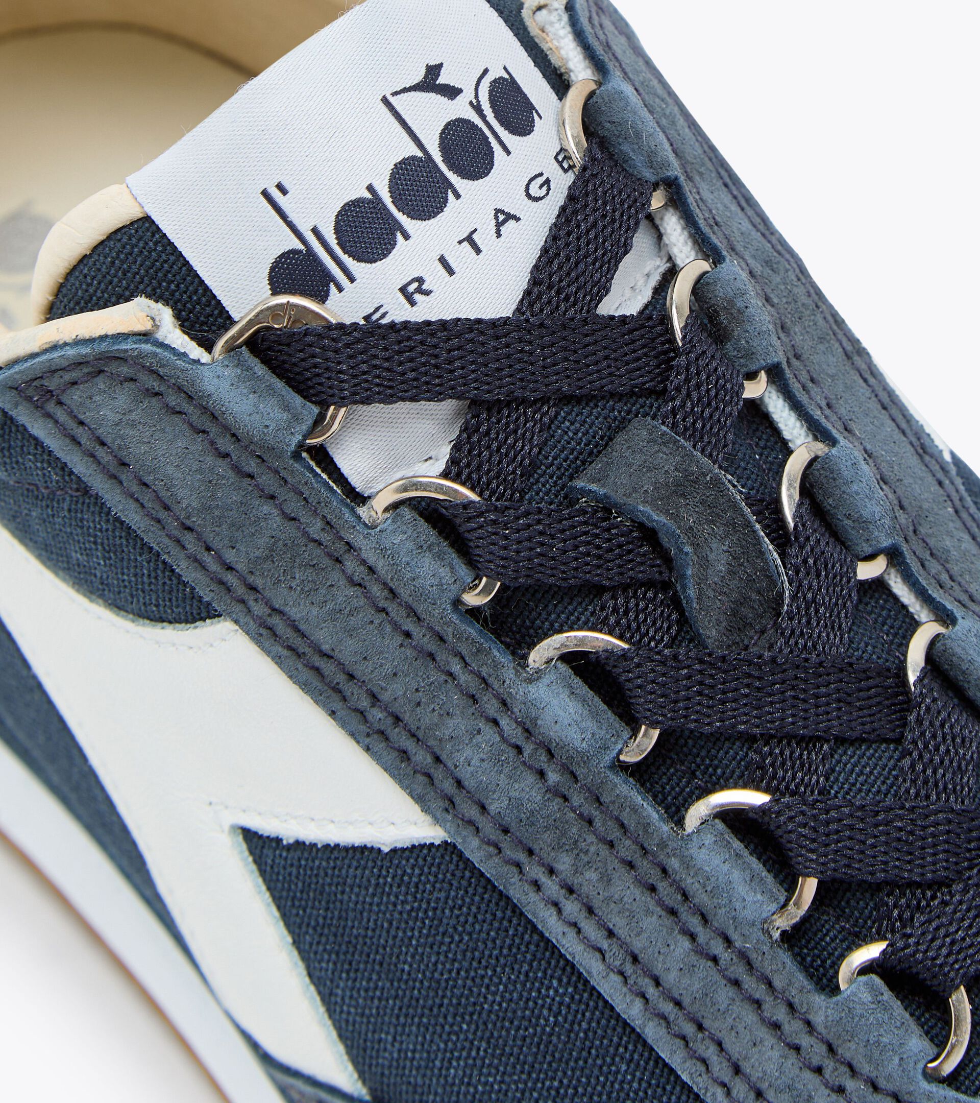 Zapatilla Heritage - Unisex EQUIPE H CANVAS STONE WASH AZUL NOCHE - Diadora