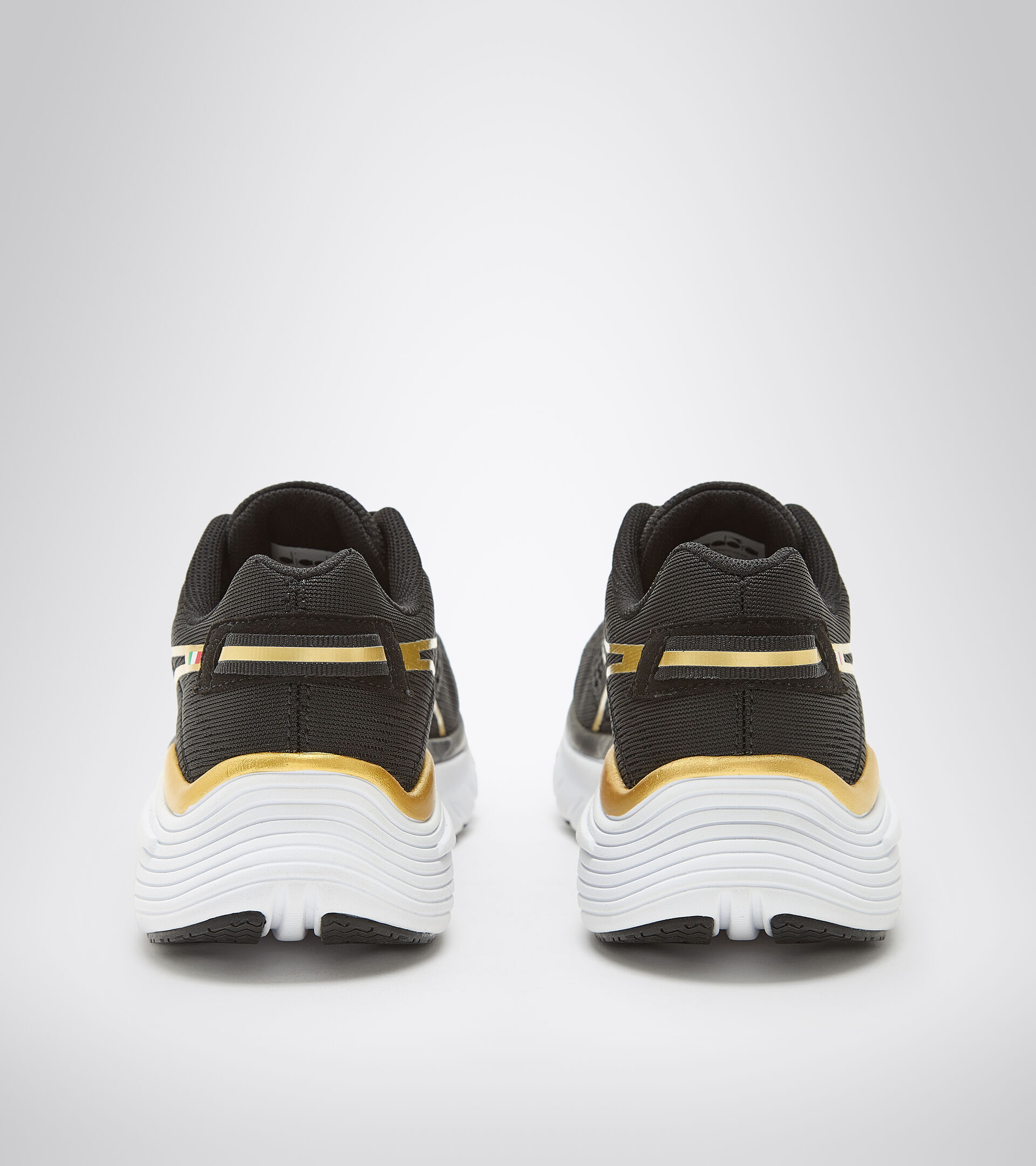 Gold and Black Sneakers Athletic Shoes