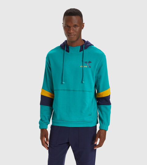 Sudadera con capucha - Hombre HOODIE SWEAT SHIELD VERDE CADMIO - Diadora