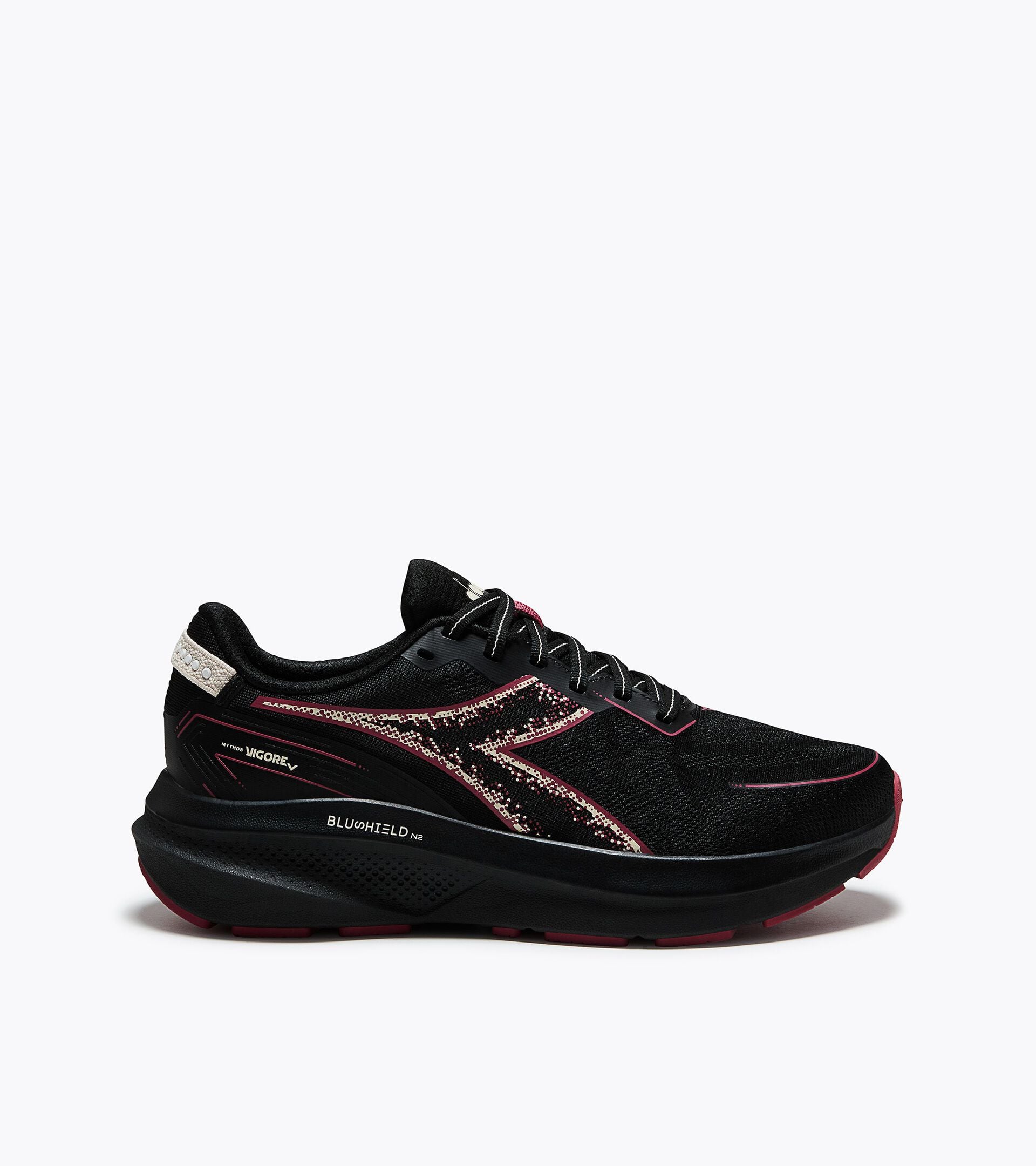 Running shoe - Stability and protection - Women&rsquo;s MYTHOS BLUSHIELD VIGORE V W BLACK/EARTH RED - Diadora