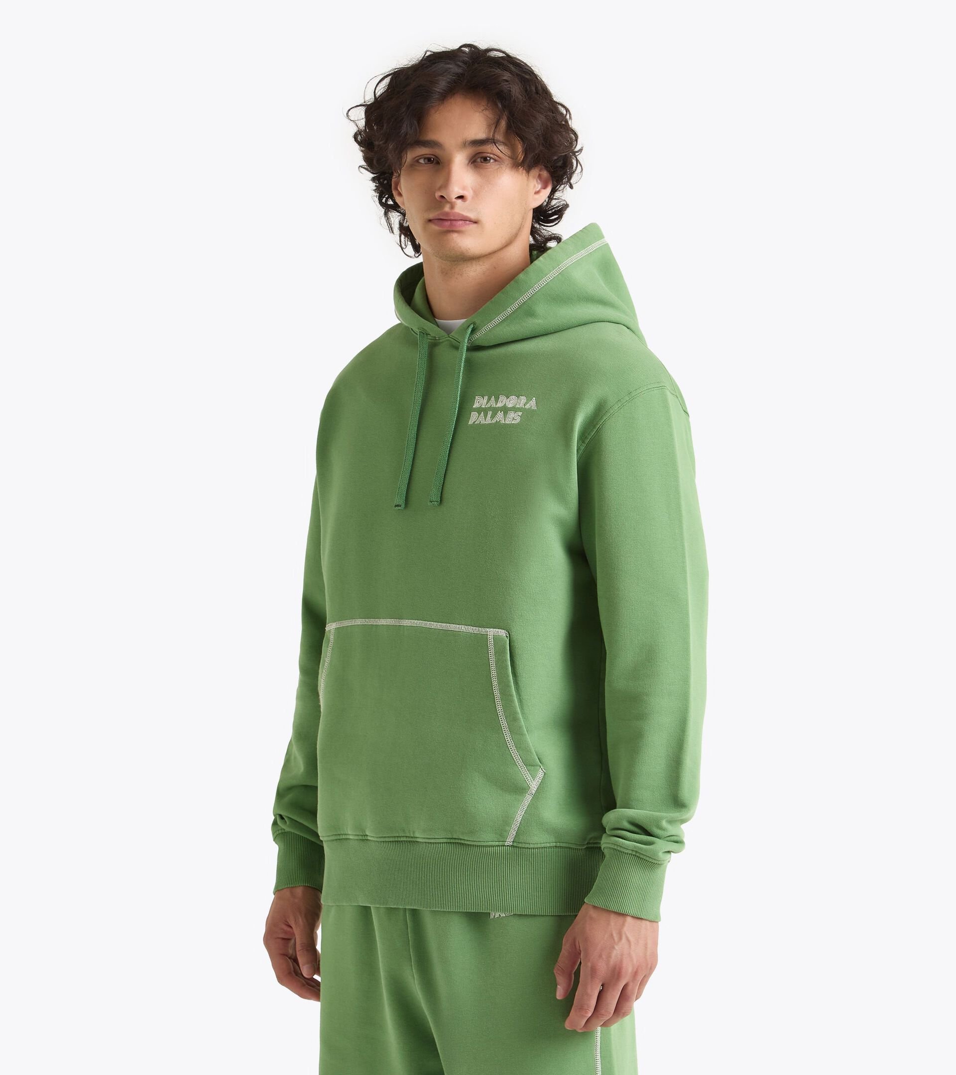Legacy hoodie - Made in Italy - All-gender
 HOODIE LEGACY GREEN ENGLISH IVY - Diadora