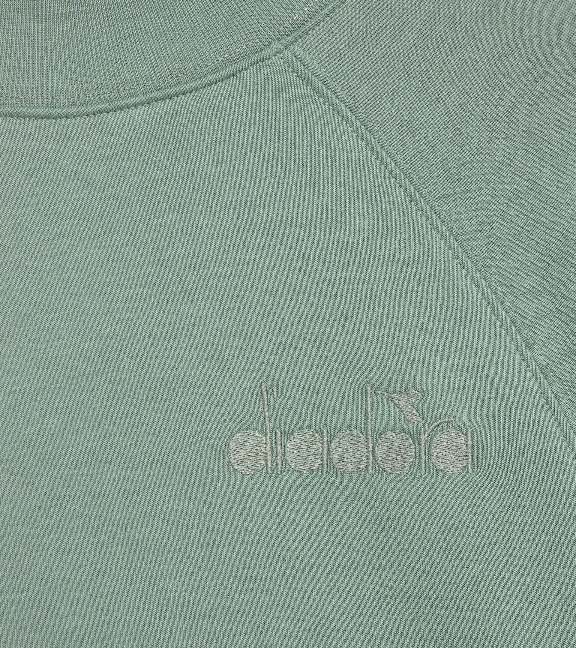 Sweatshirt - Women L. SWEATSHIRT CREW ATHL. LOGO ICEBERG GREEN - Diadora