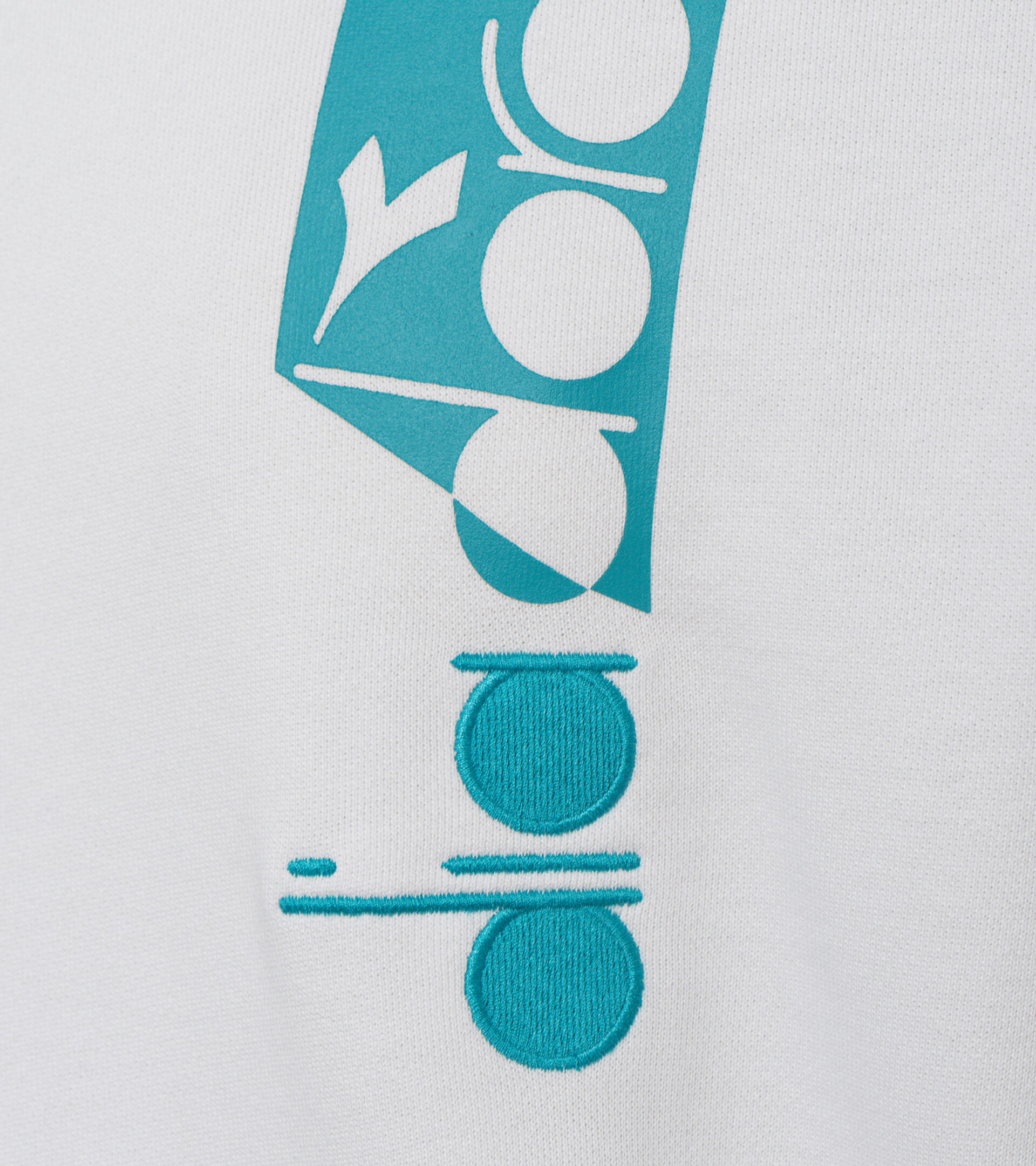 Hooded sweatshirt - Unisex HOODIE ICON WHITE MILK - Diadora