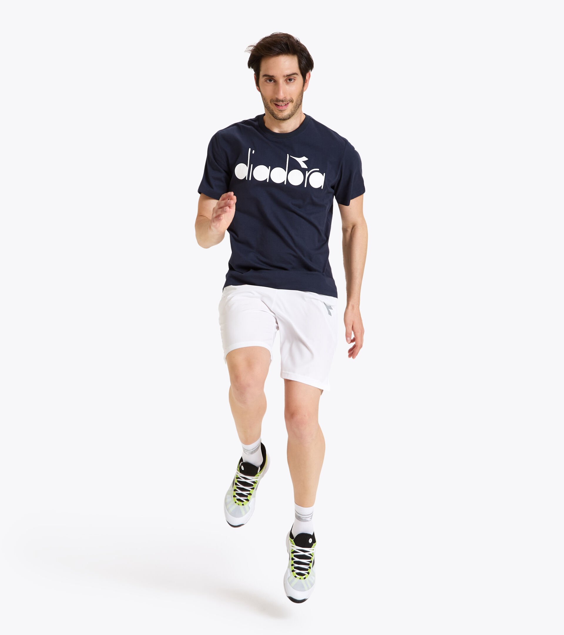 T-shirt de tennis - Homme SS T-SHIRT DIADORA CLUB BLEU NUITS - Diadora