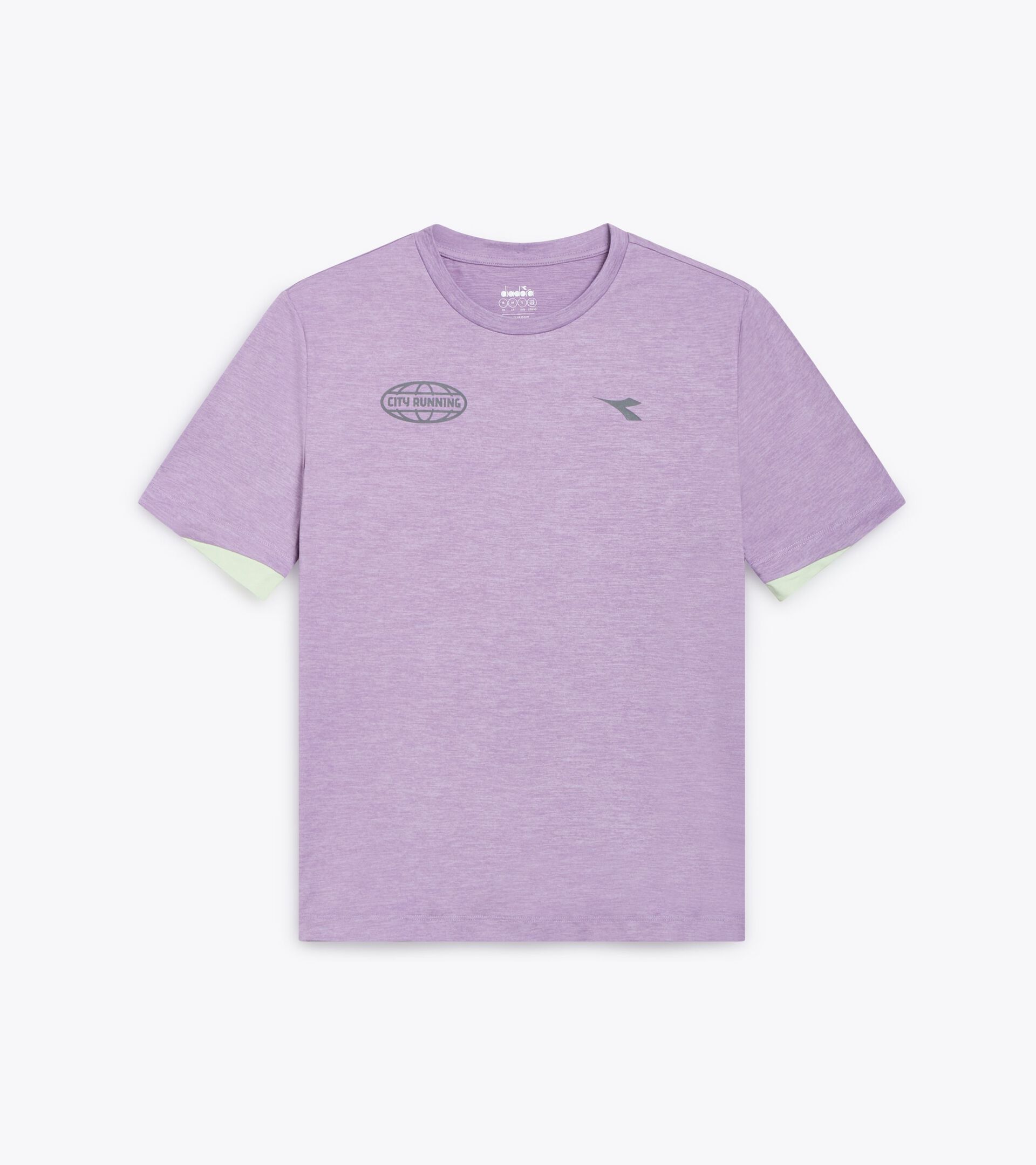 Short-sleeved training t-shirt - Unisex SS T-SHIRT MILL CITY VIOLET SHEER LILAC - Diadora